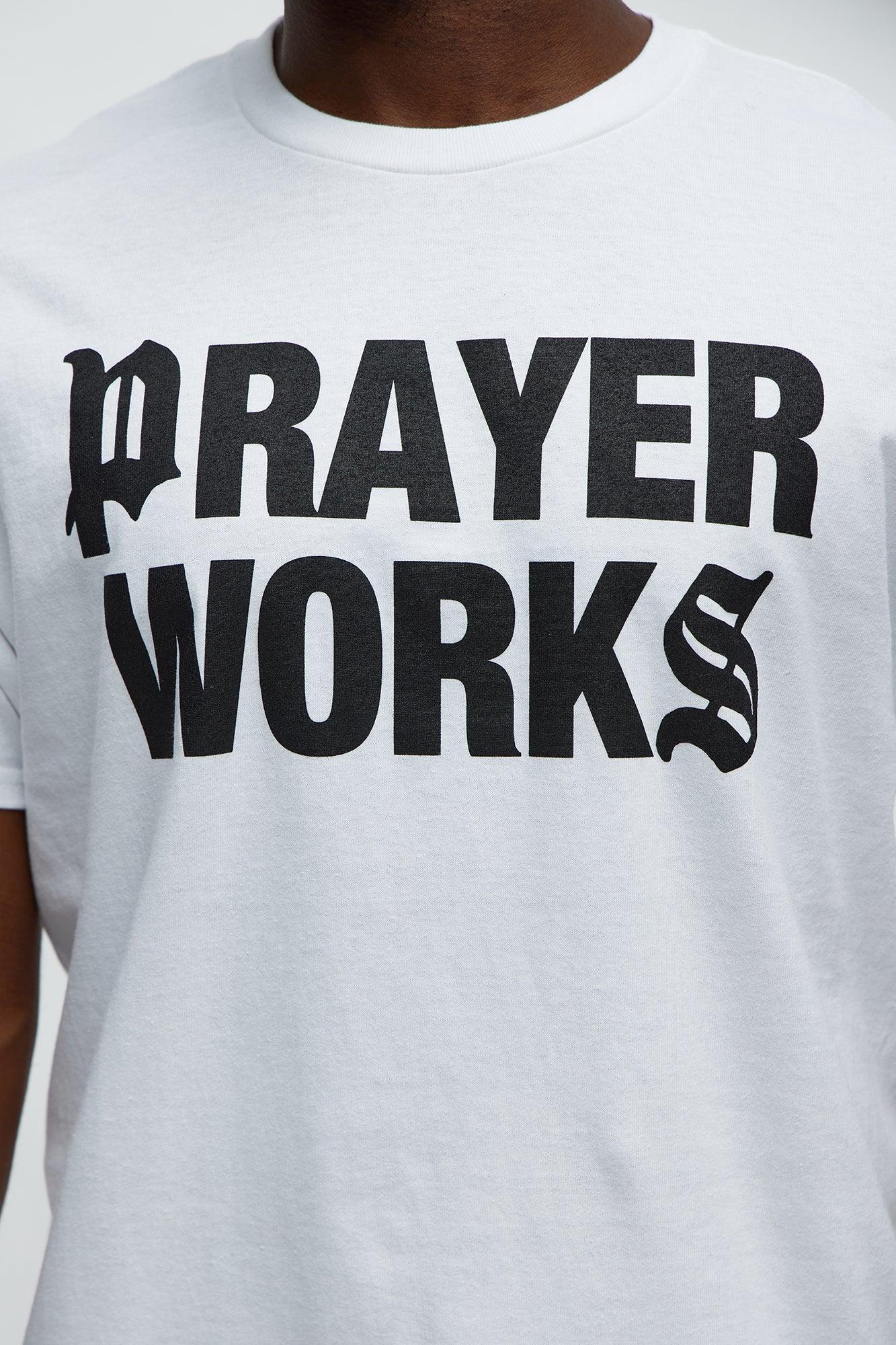 Prayers Work Short Sleeve Tee - White Product Image