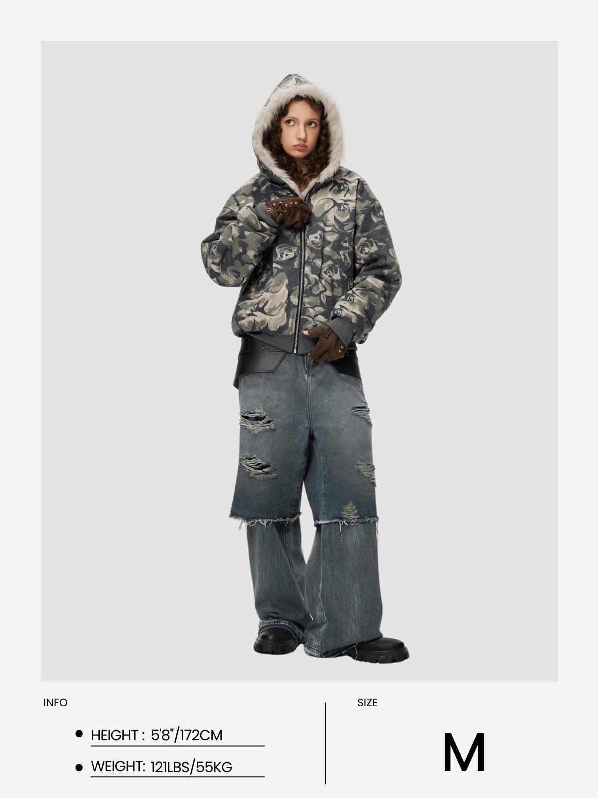 Aelfric Eden Camouflage Cropped Coat Product Image
