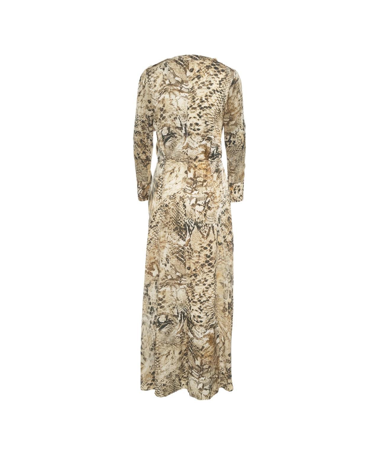 Maxi dress with animal print Product Image