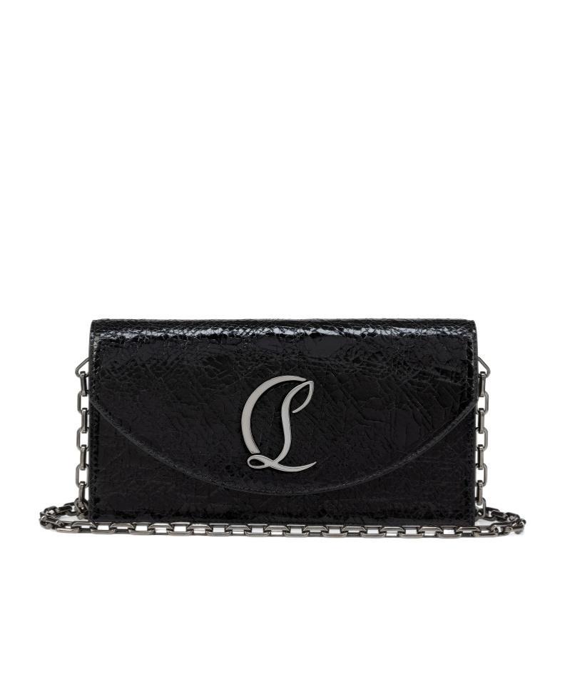 CHRISTIAN LOUBOUTIN Loubi54 Leather Clutch Bag In Black Product Image
