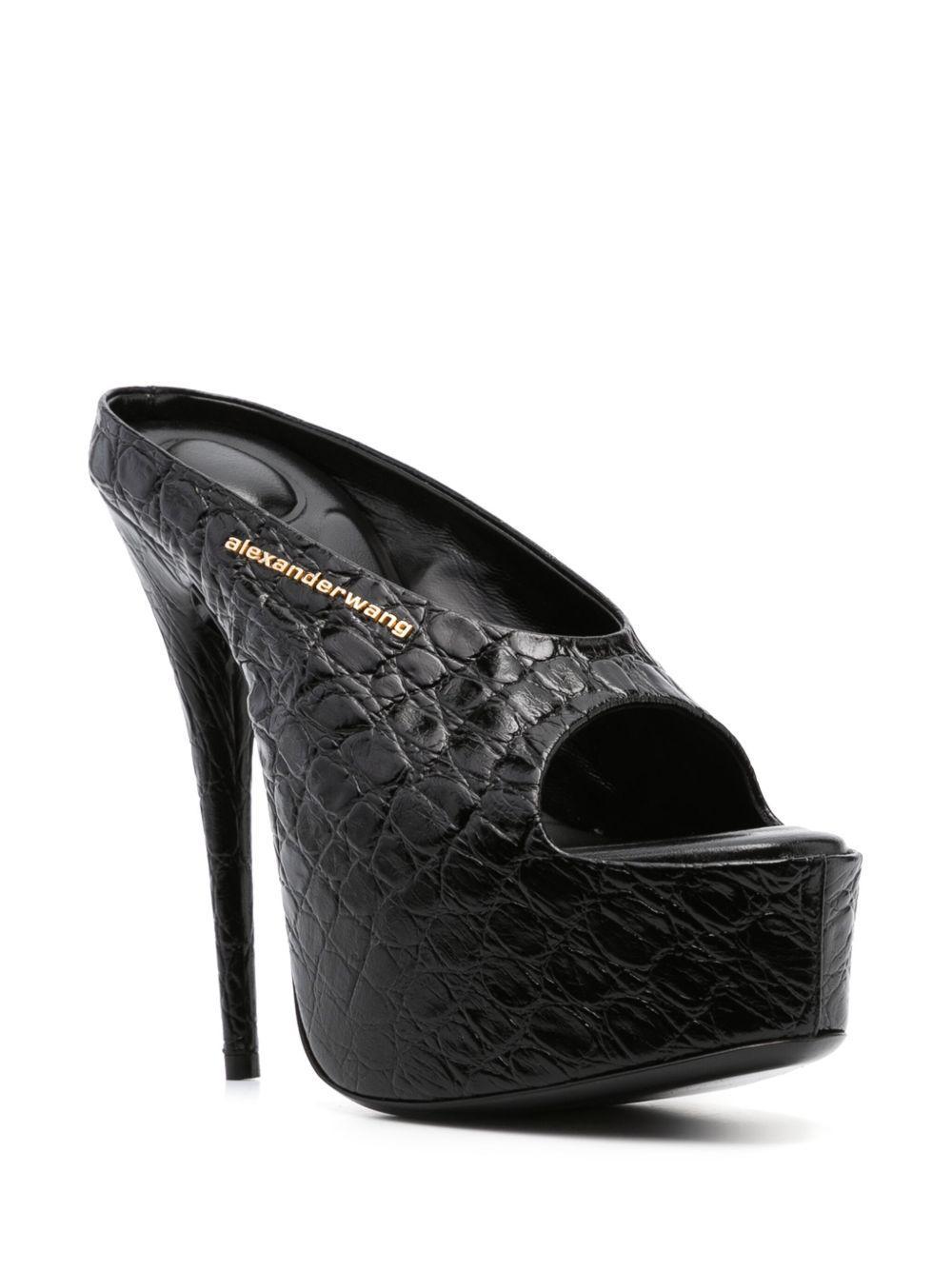 150mm crocodile-effect sandals Product Image