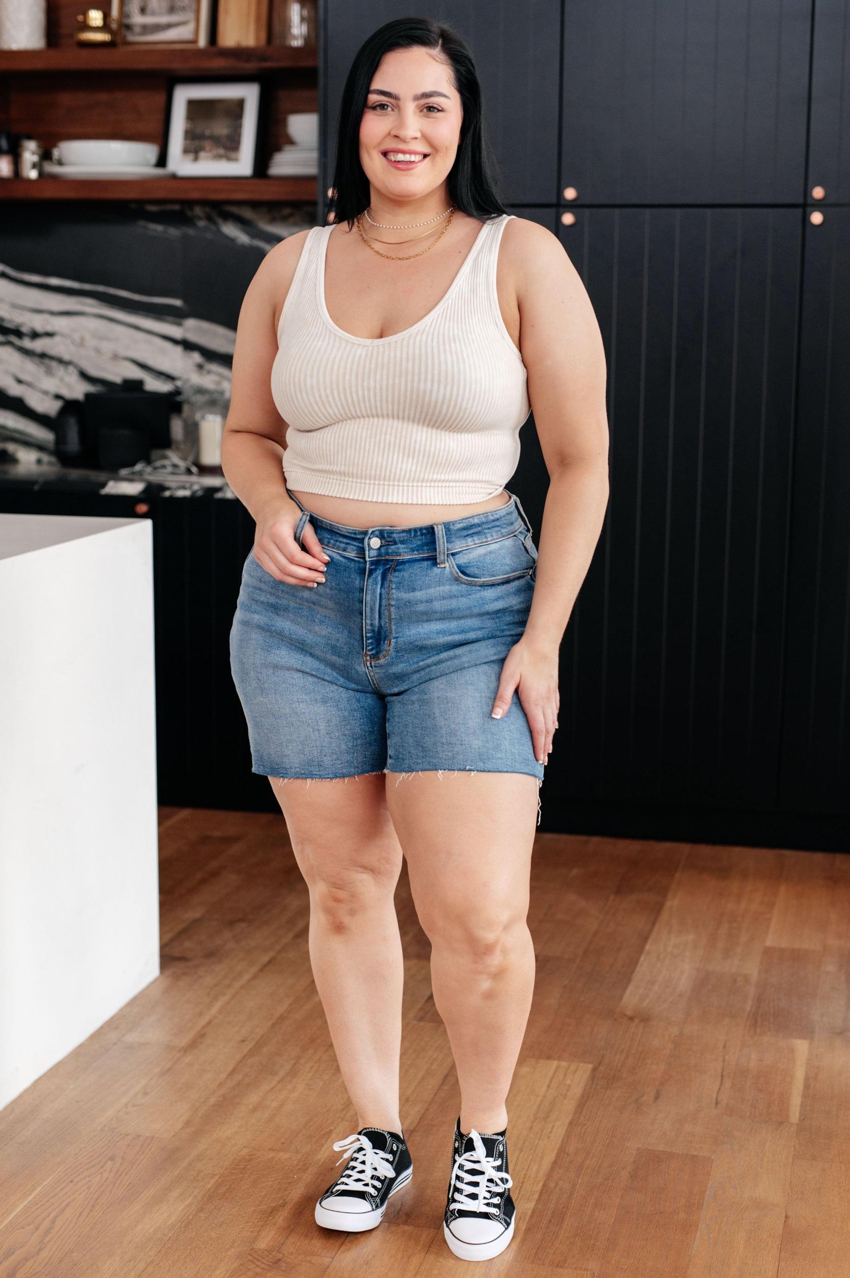 Willa High Rise Cutoff Judy Blue Jeans Shorts - ONLINE EXCLUSIVE! Product Image