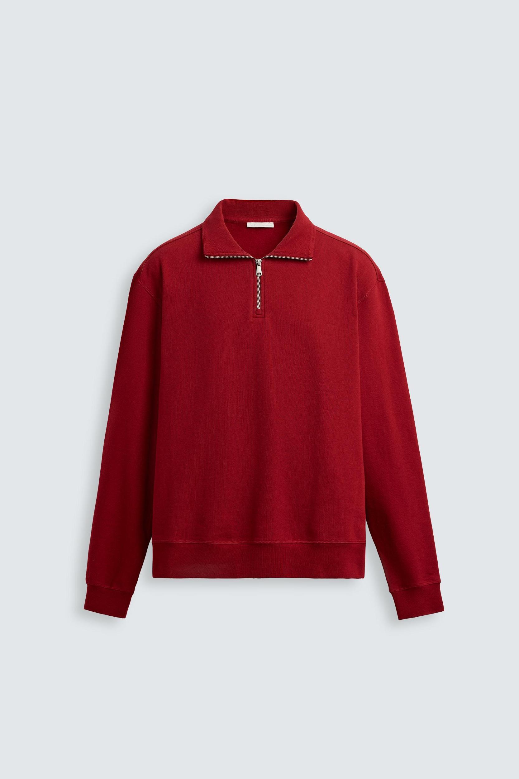 BASIC QUARTER-ZIP SWEATSHIRT Product Image