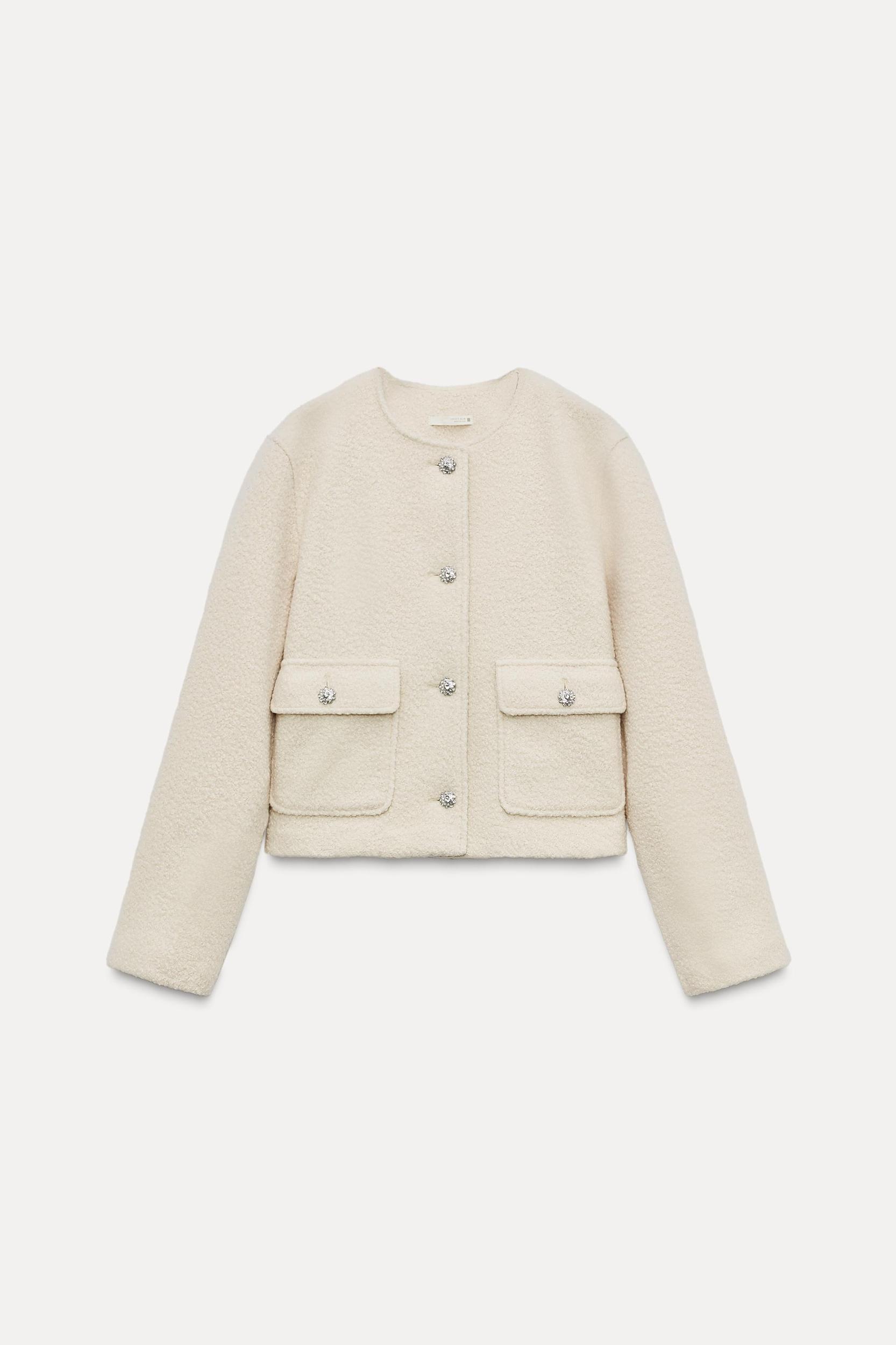 BOUCLÉ BUTTON JACKET Product Image