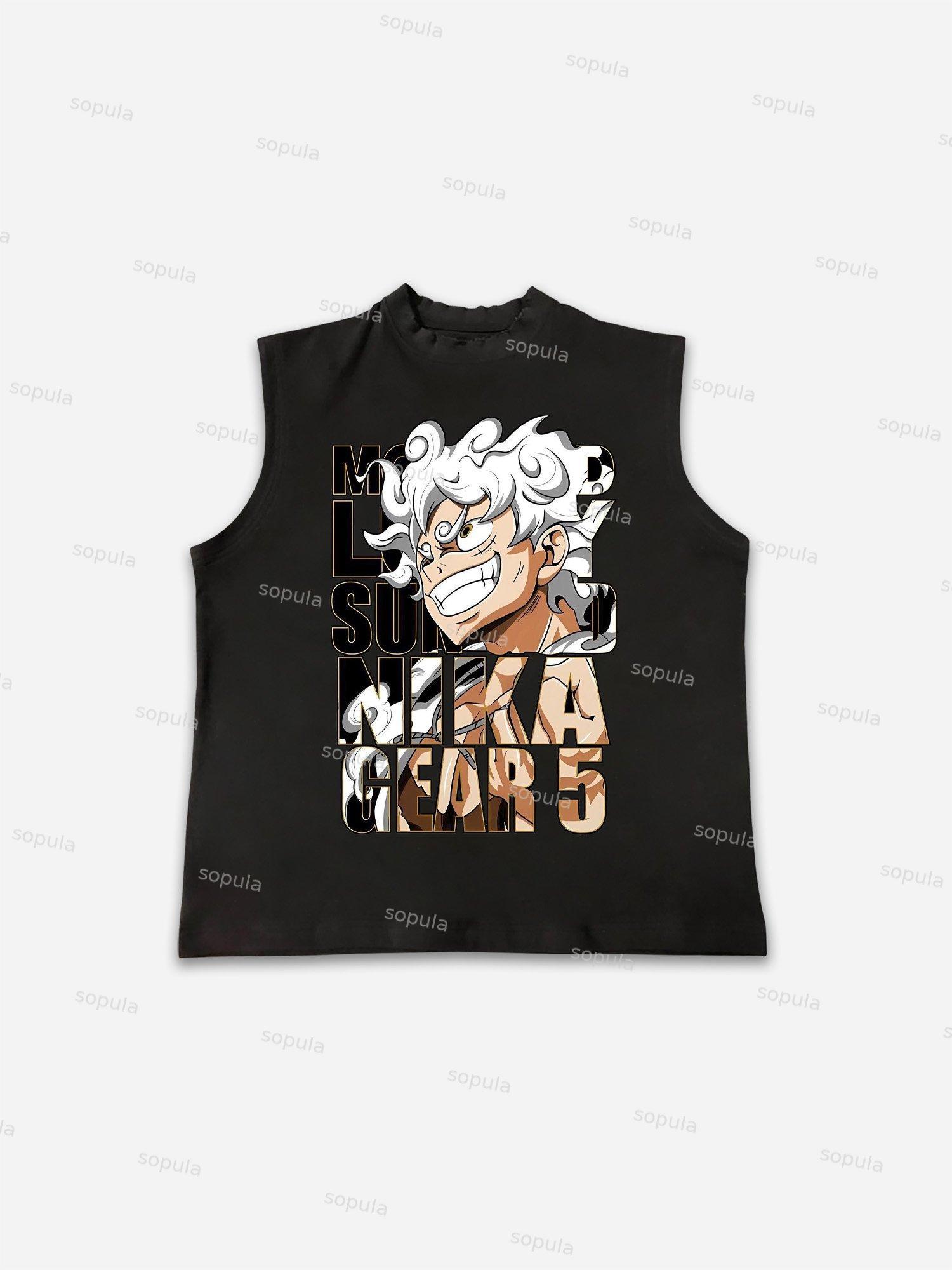 Men's Anime Characters Graphic Vests Product Image