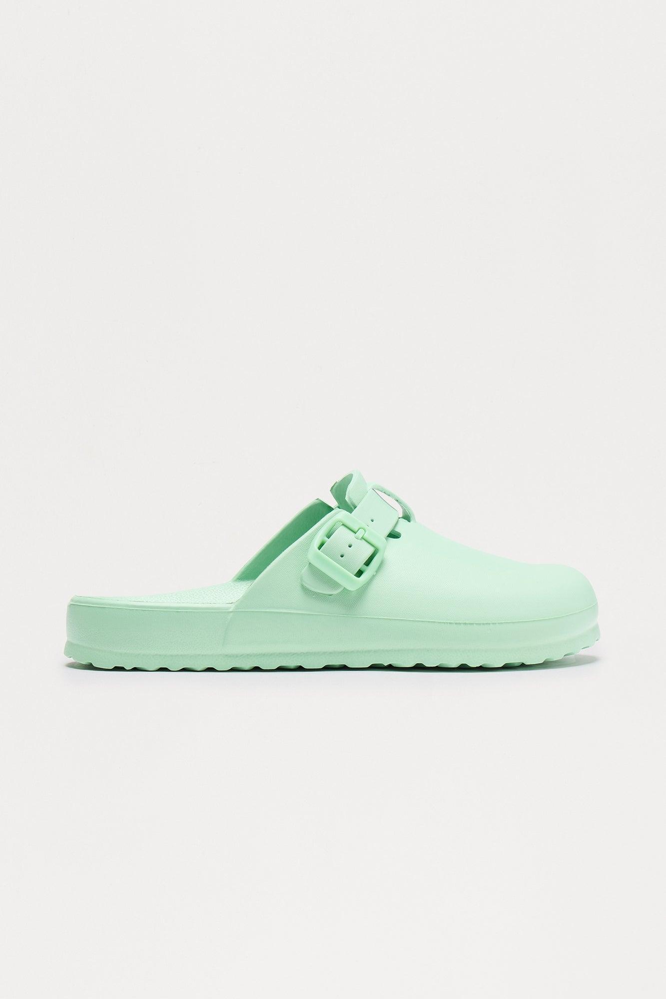 Mellow Buckle Slides - Mint Female Product Image