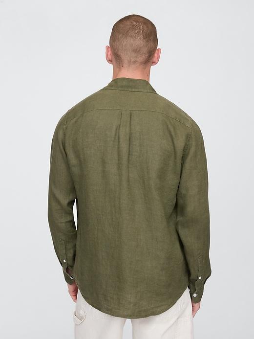 100% Linen Classic Shirt Product Image