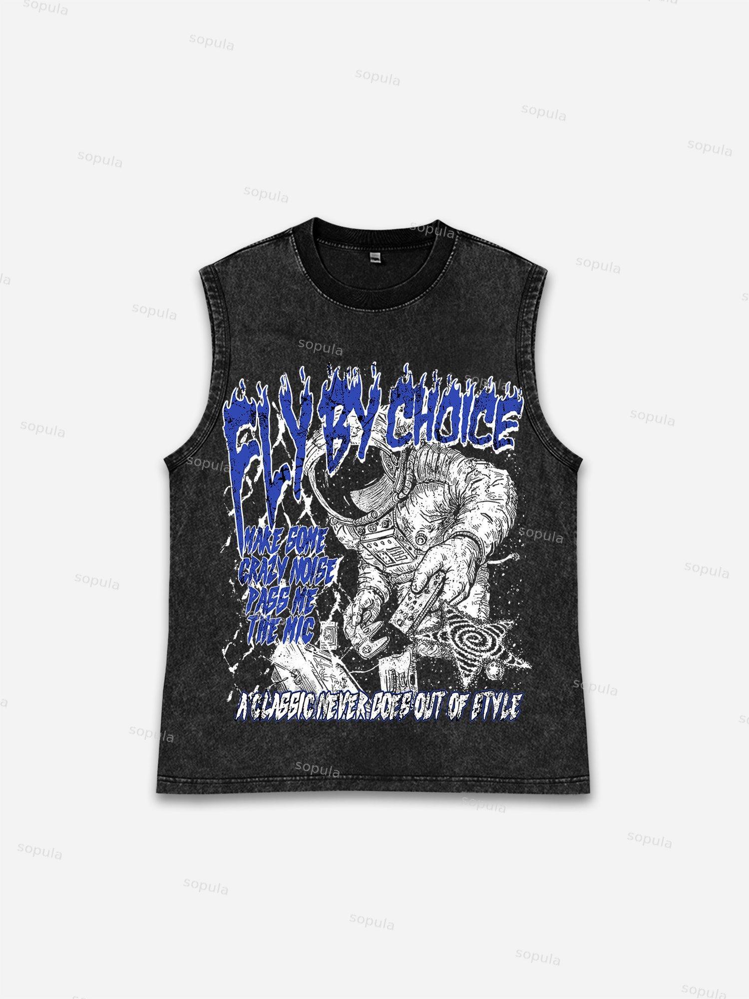 Fly By Choice Graphic Washed T-shirt Product Image