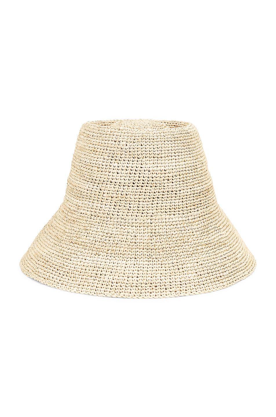 Janessa Leone Felix Straw Bucket Hat Natural XL Product Image