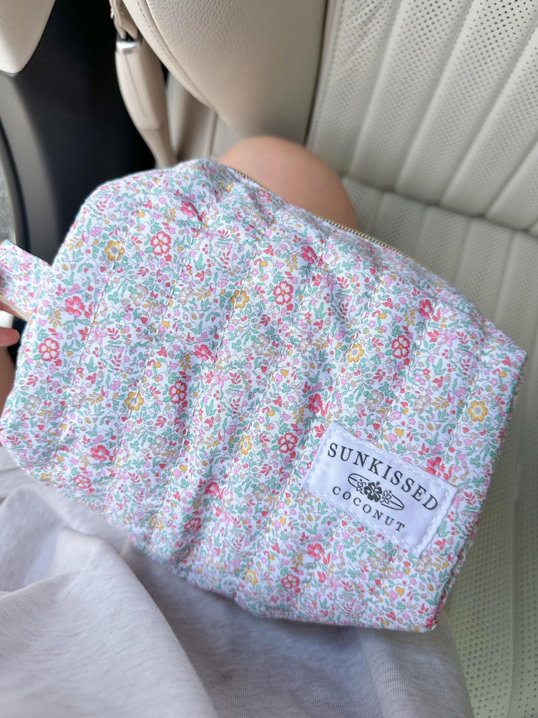 Medium Floral Day In The Park Handmade Handle Bag Girls Product Image