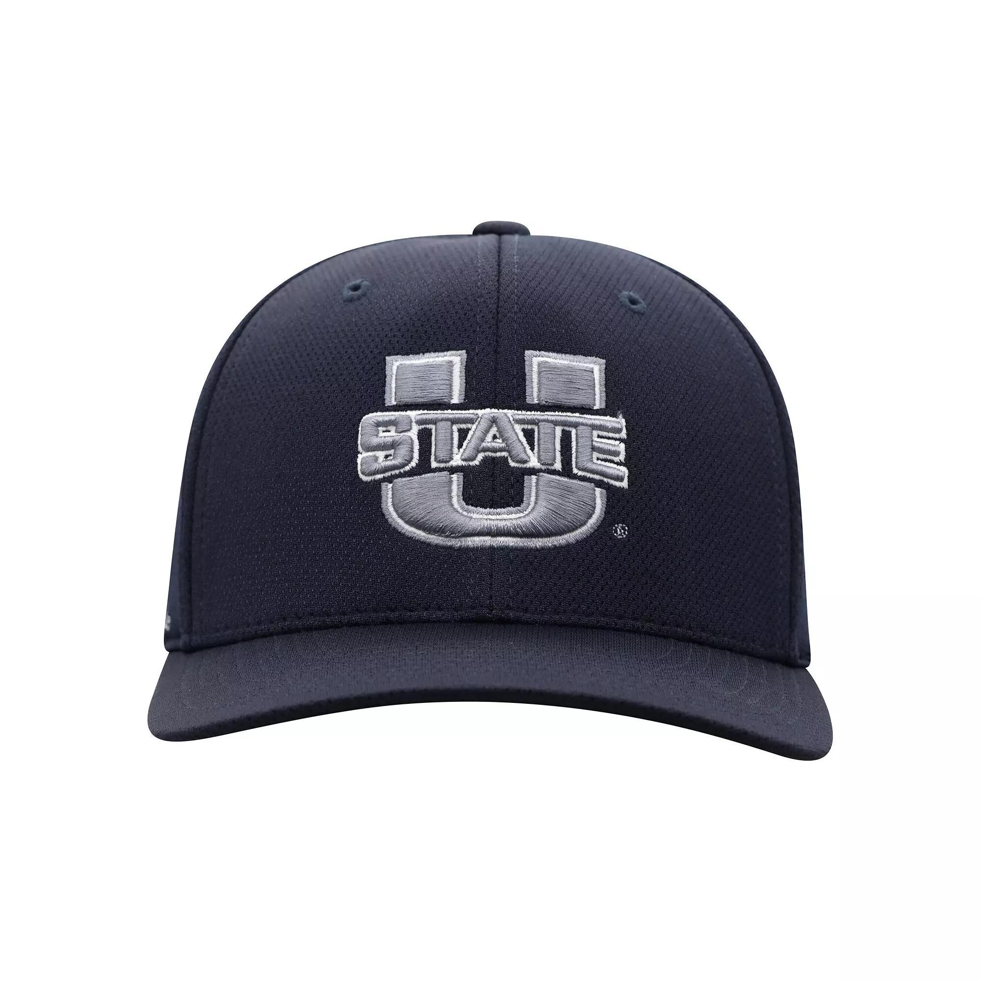 Men's Top of the World True Navy Utah State Aggies Reflex Flex Hat, Size: Medium/Large, Uts Team Product Image