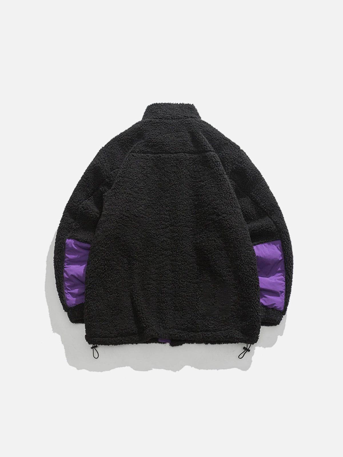 Aelfric Eden Mountains Patchwork Sherpa Coat Product Image
