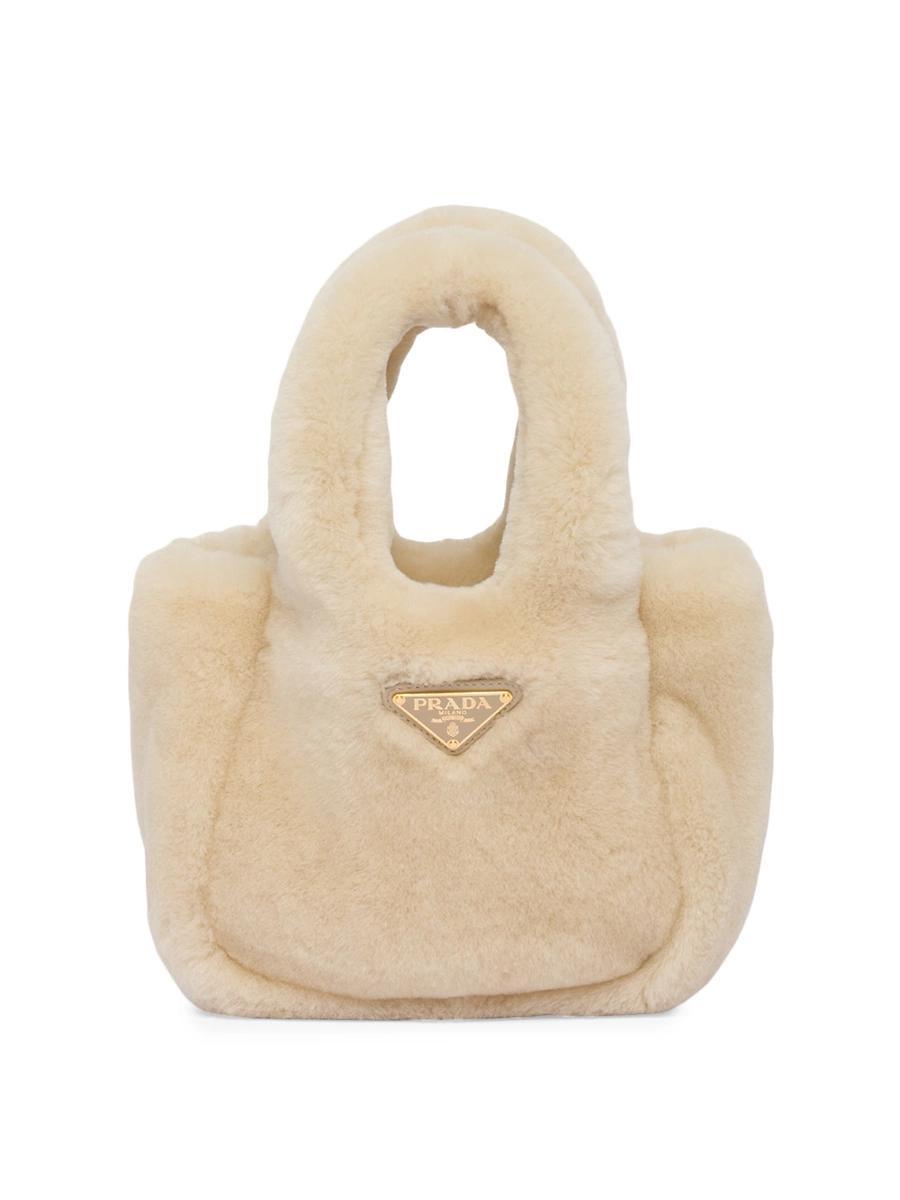 Womens Shearling Mini Handbag Product Image