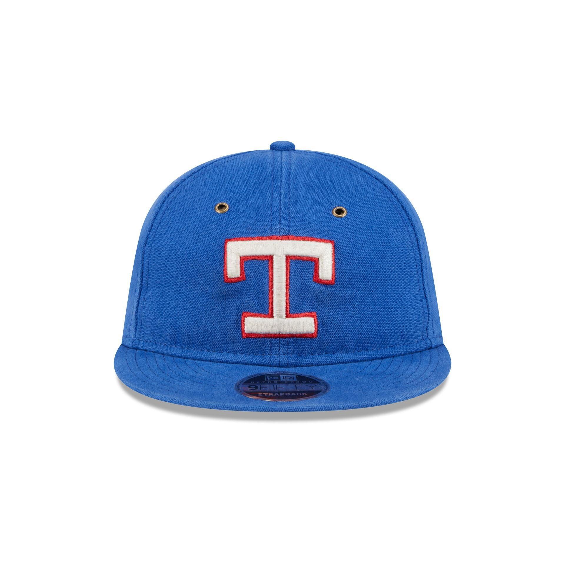 Texas Rangers Cotton Canvas Retro Crown 9FIFTY Adjustable Hat Male Product Image