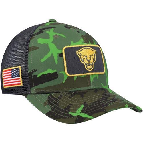 Men's Nike  Camo/Black Pitt Panthers Classic99 Veterans Day Trucker Snapback Hat, Green Product Image