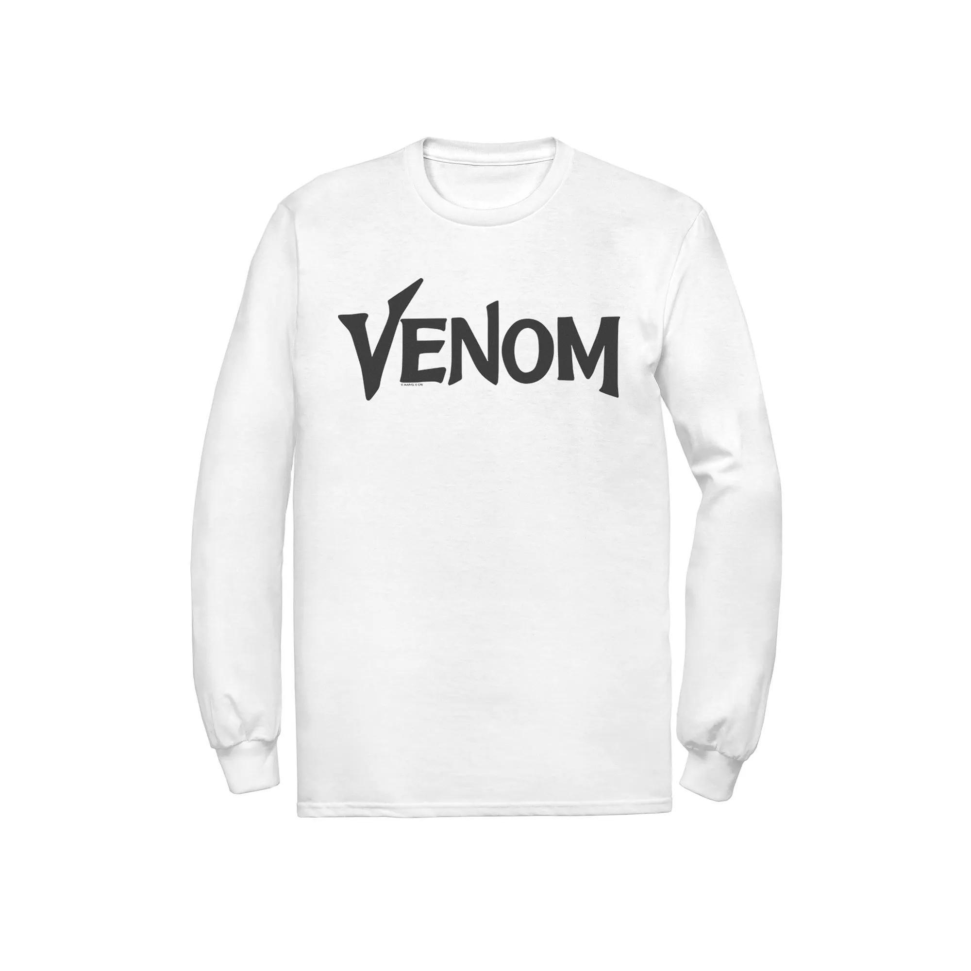 Men's Marvel Venom Logo Black Simple Title Tee, Size: XXL, White Product Image