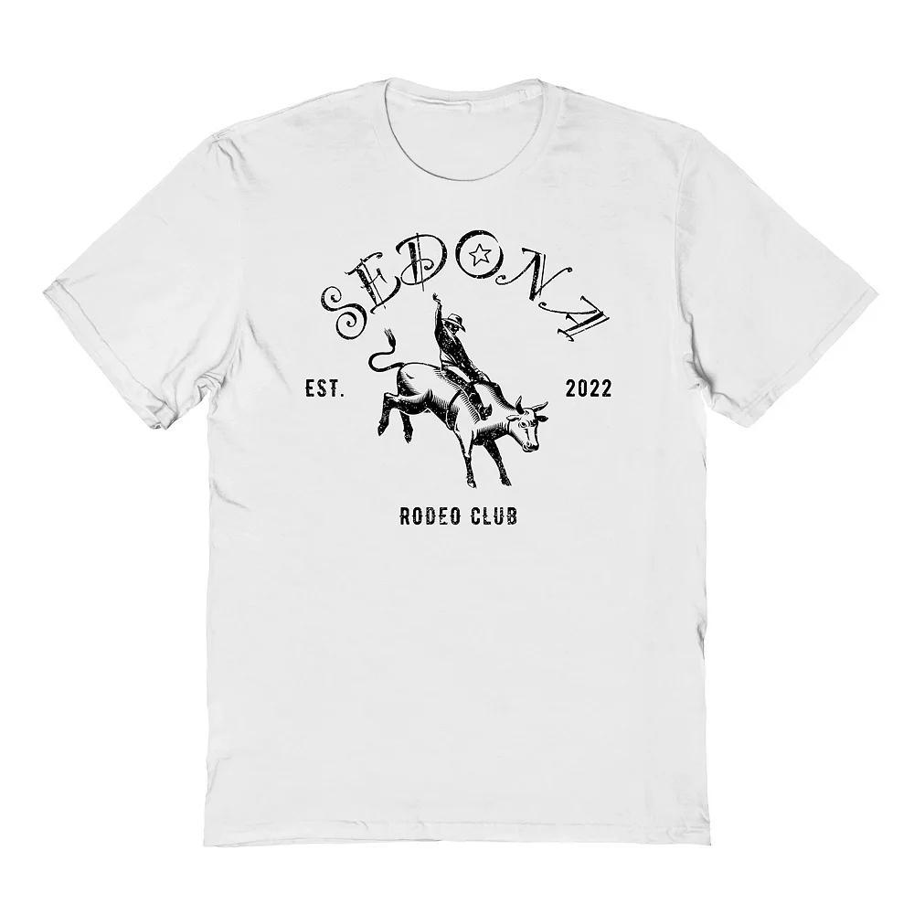 Men's Americana Collection Sedona Rodeo Graphic Tee, Size: Medium, White Product Image