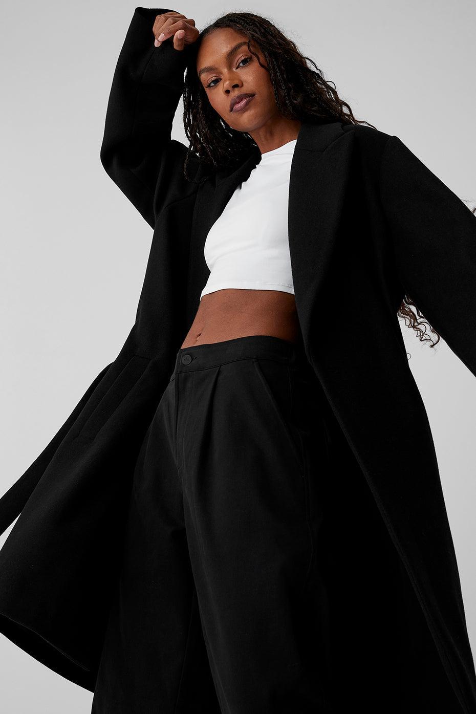 Wool Gameday Overcoat - Black Product Image