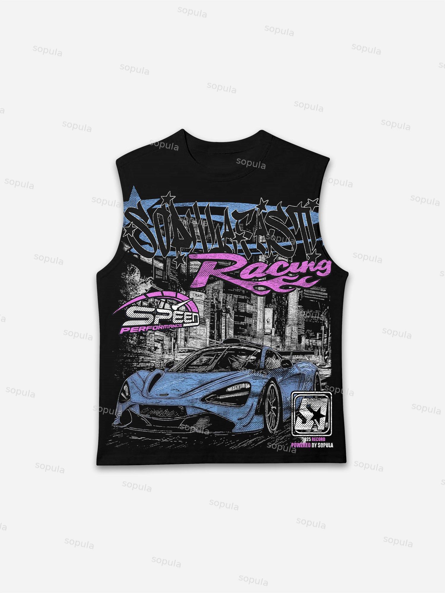 Y2k Fast Racing Make Vintage Graphic Tank Top Product Image