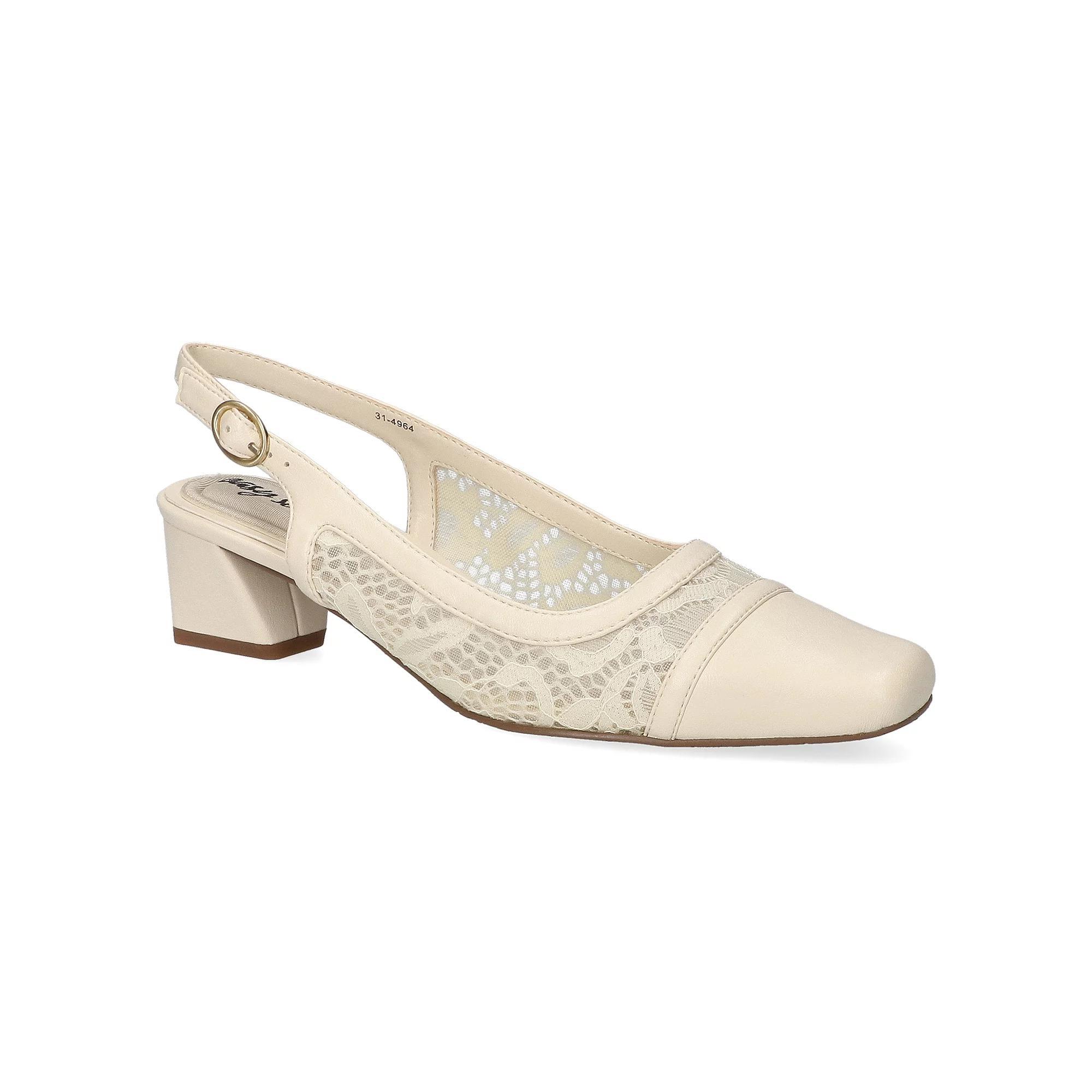 Easy Street Fortune Square Toe Slingback Women's Shoes, Size: 9, Ivory Product Image