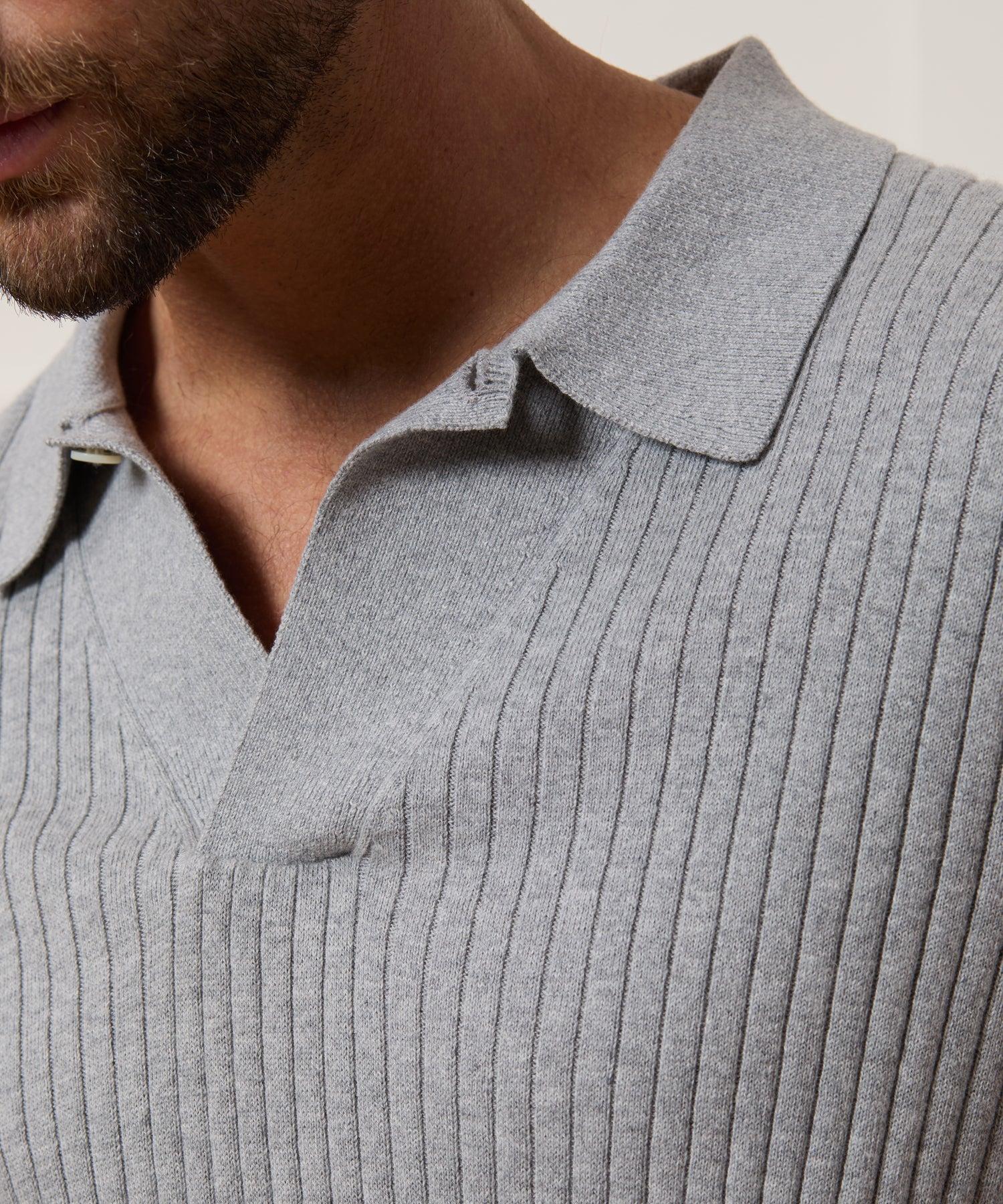 Slim Cotton-Cashmere Sweater Polo Product Image
