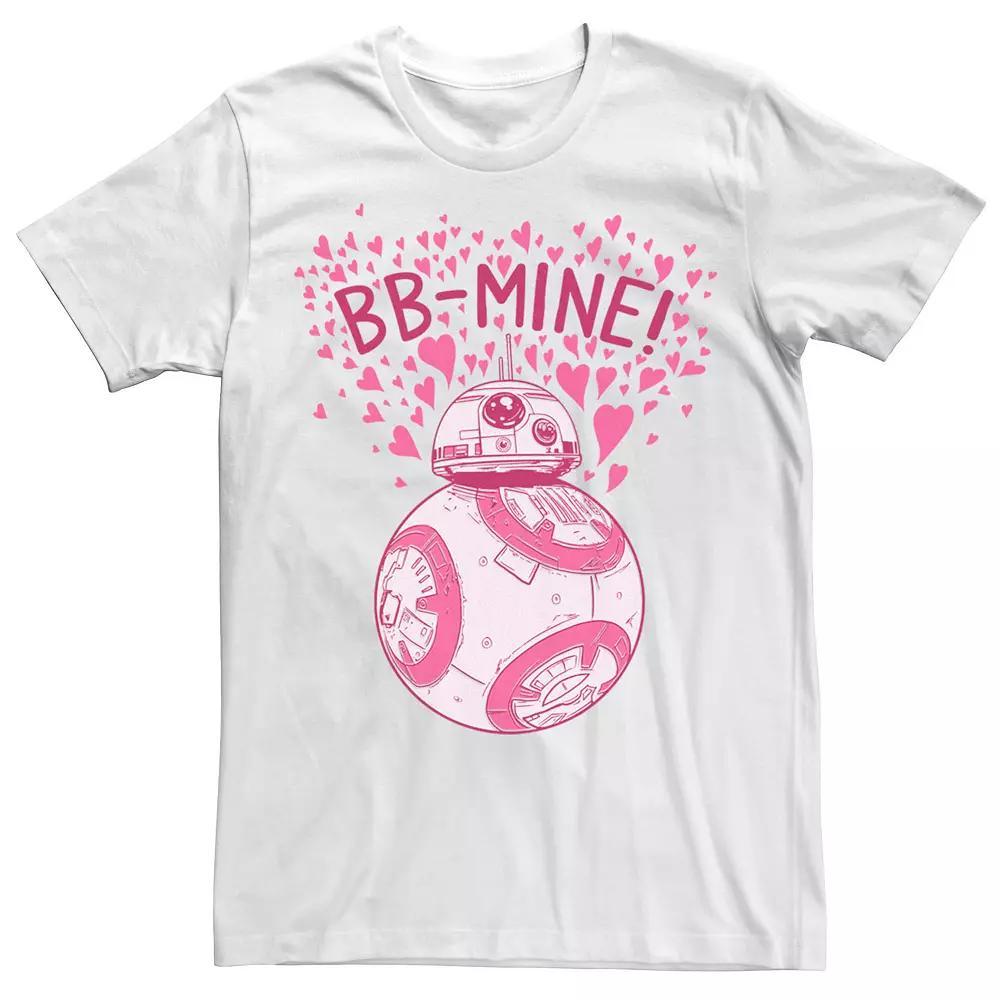 Men's Star Wars BB-8 Be Mine Valentine's Day Tee, Size: XS, White Product Image