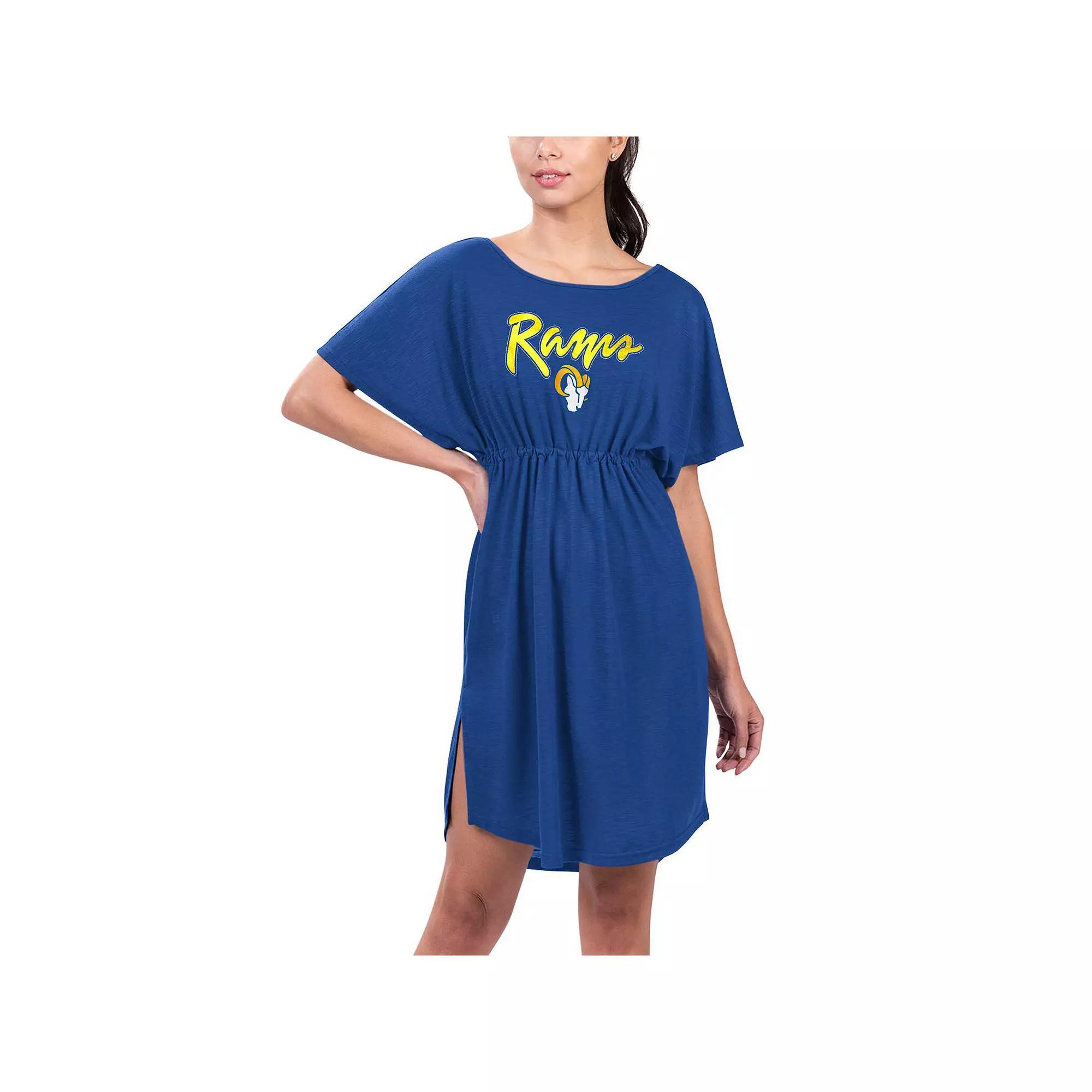 Women's G-III 4Her by Carl Banks Royal Los Angeles Rams Versus Swim Coverup, Size: XS, Blue Product Image