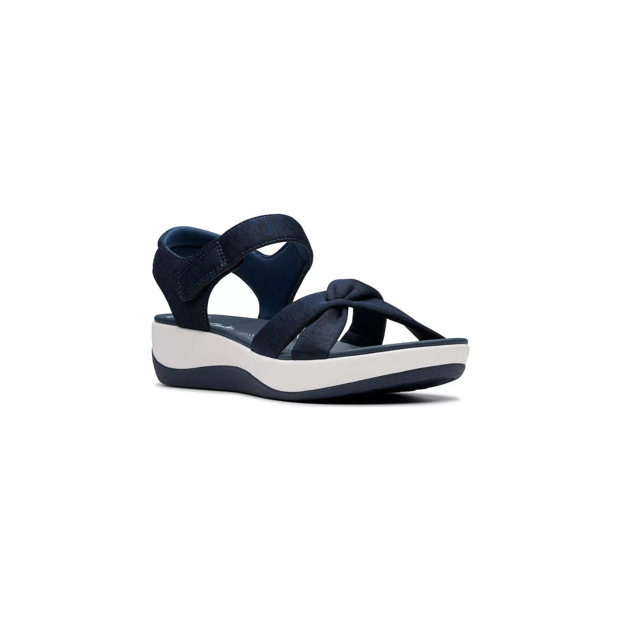 Clarks® Cloudsteppers Arla Daisy Women's Slide Sandals, Size: 11 Medium, Blue Product Image