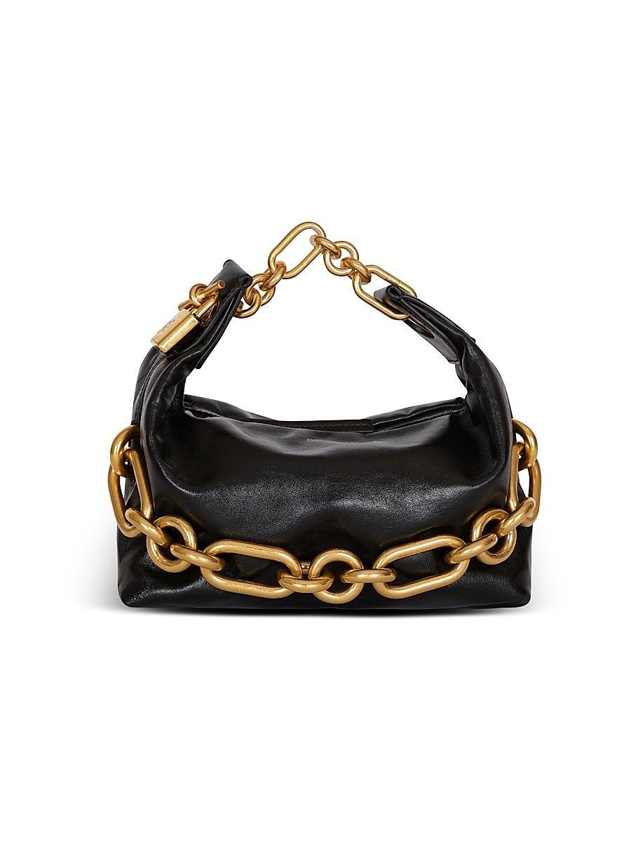 Womens Mini Sync Chain-Link & Leather Top Handle Bag Product Image