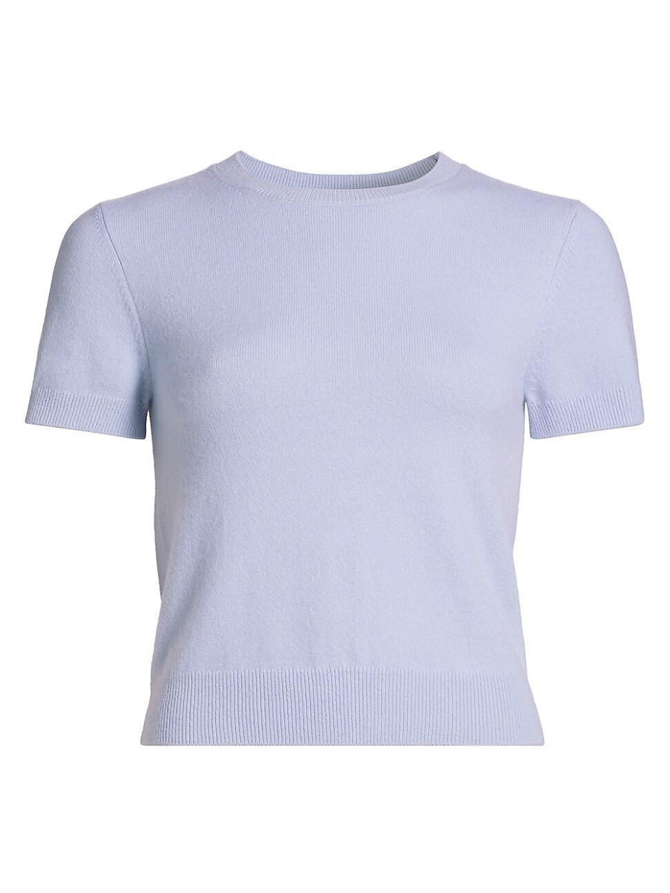Womens Wool & Cashmere Short-Sleeve Sweater Product Image