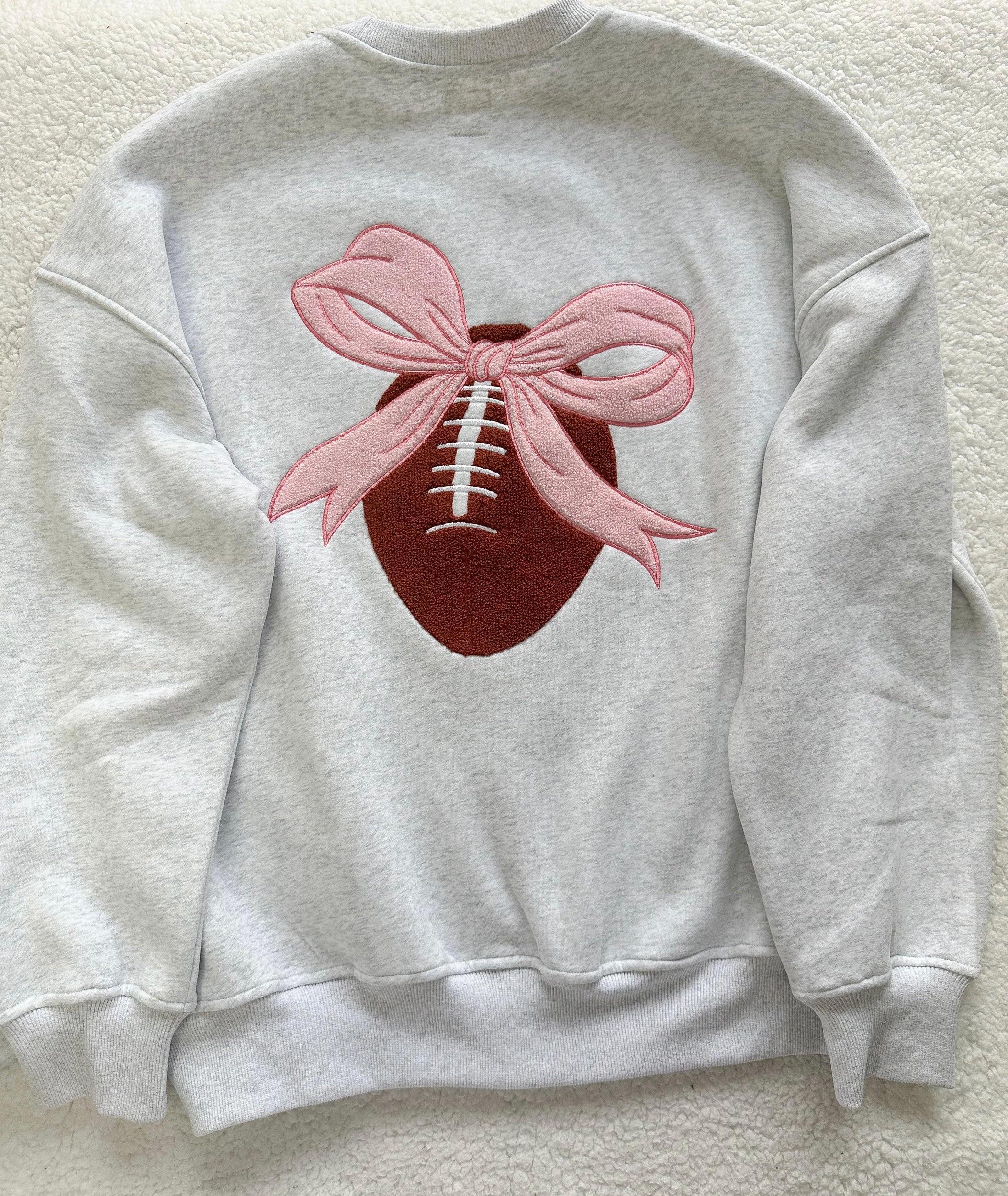 Trendy Game Day Embroider Patch Sweatshirt Product Image