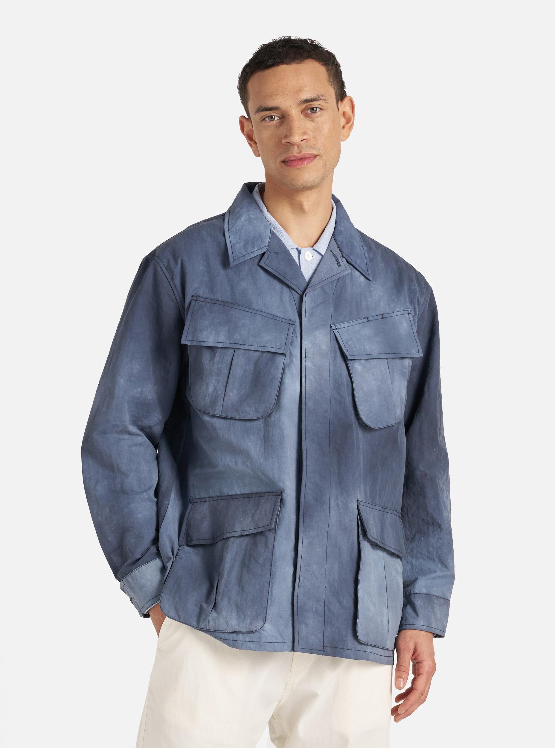 Navy Recycled Splash Nylon Jungle Jacket Product Image