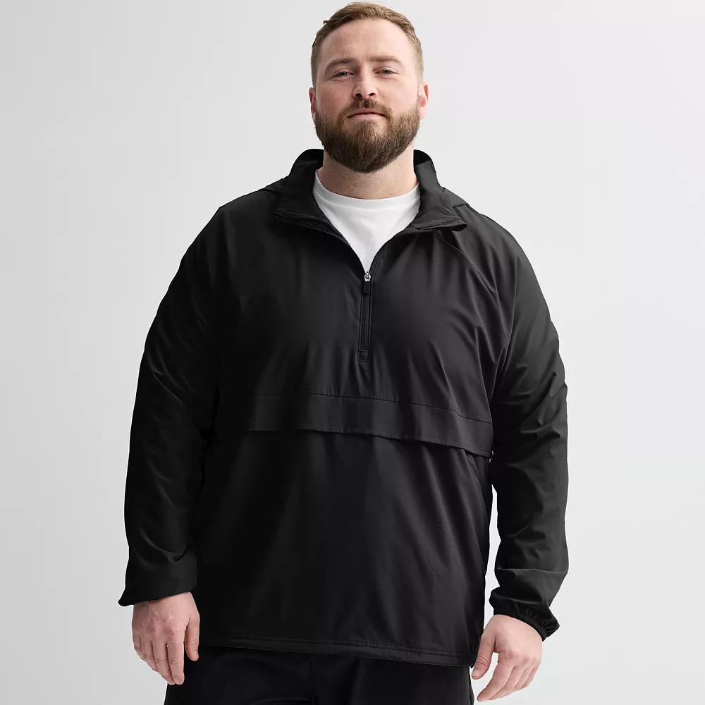 Big & Tall Tek Gear® Lightweight Hooded Quarter Zip Jacket, Men's, Size: XL Tall, Aspen Leaf Product Image