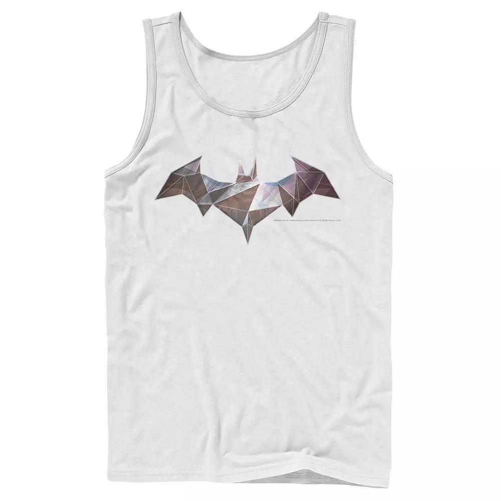 Men's DC Comics Batman Geometric Classic Logo Tank Top, Size: Small, Grey Product Image