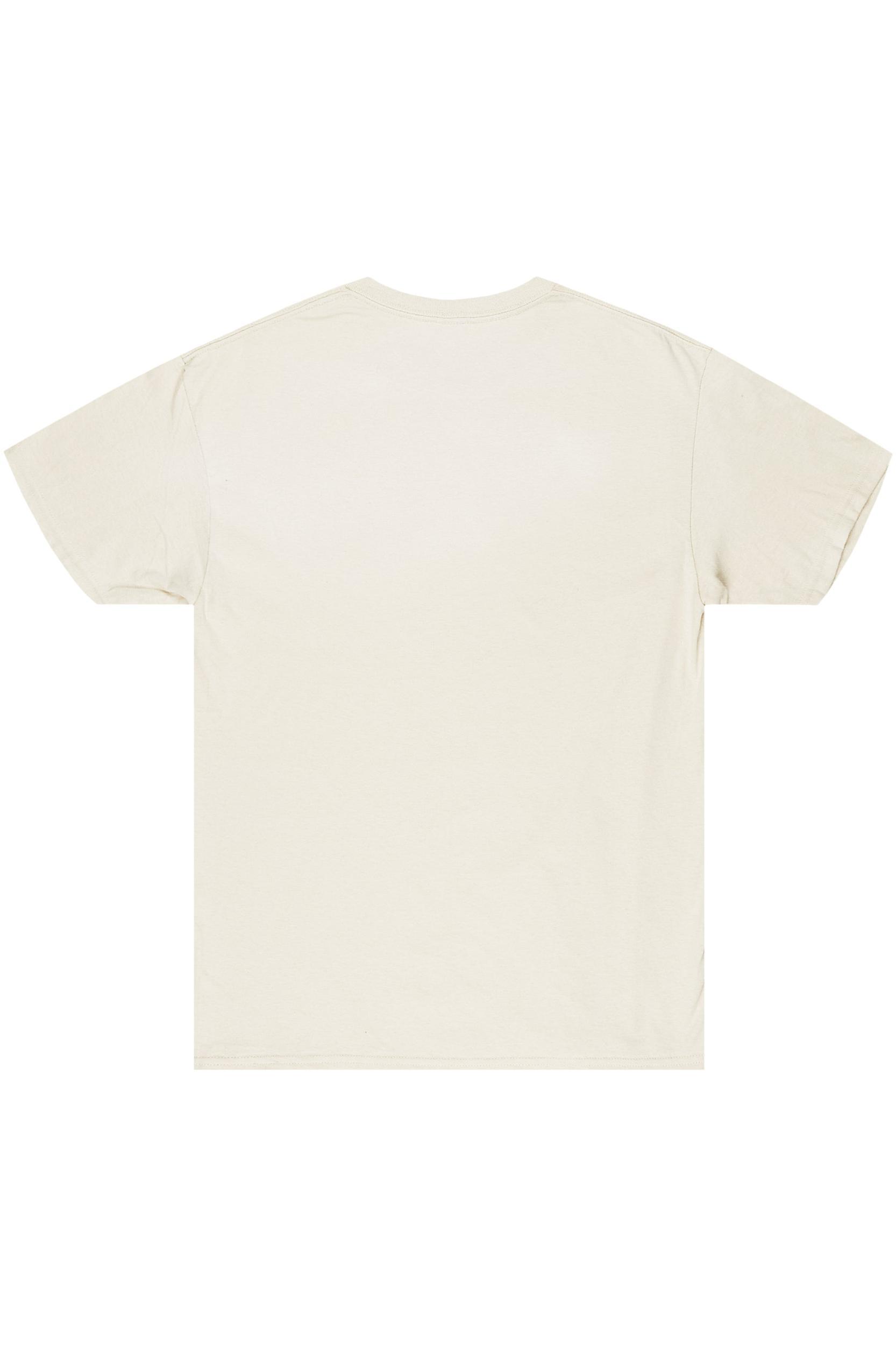 Can't Be Tamed Beige Oversized Tee Female Product Image