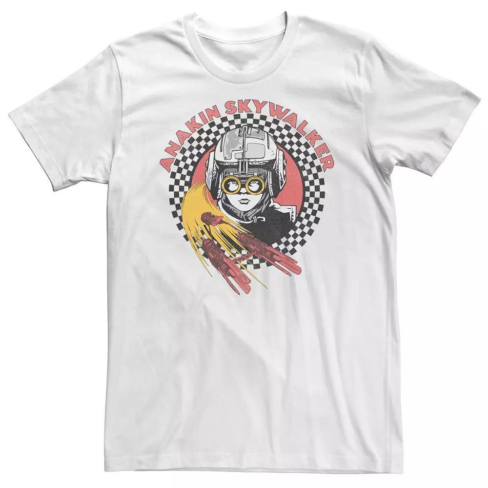 Big & Tall Star Wars Anakin Pod Racer Portrait Tee, Men's, Size: XL Tall, White Product Image