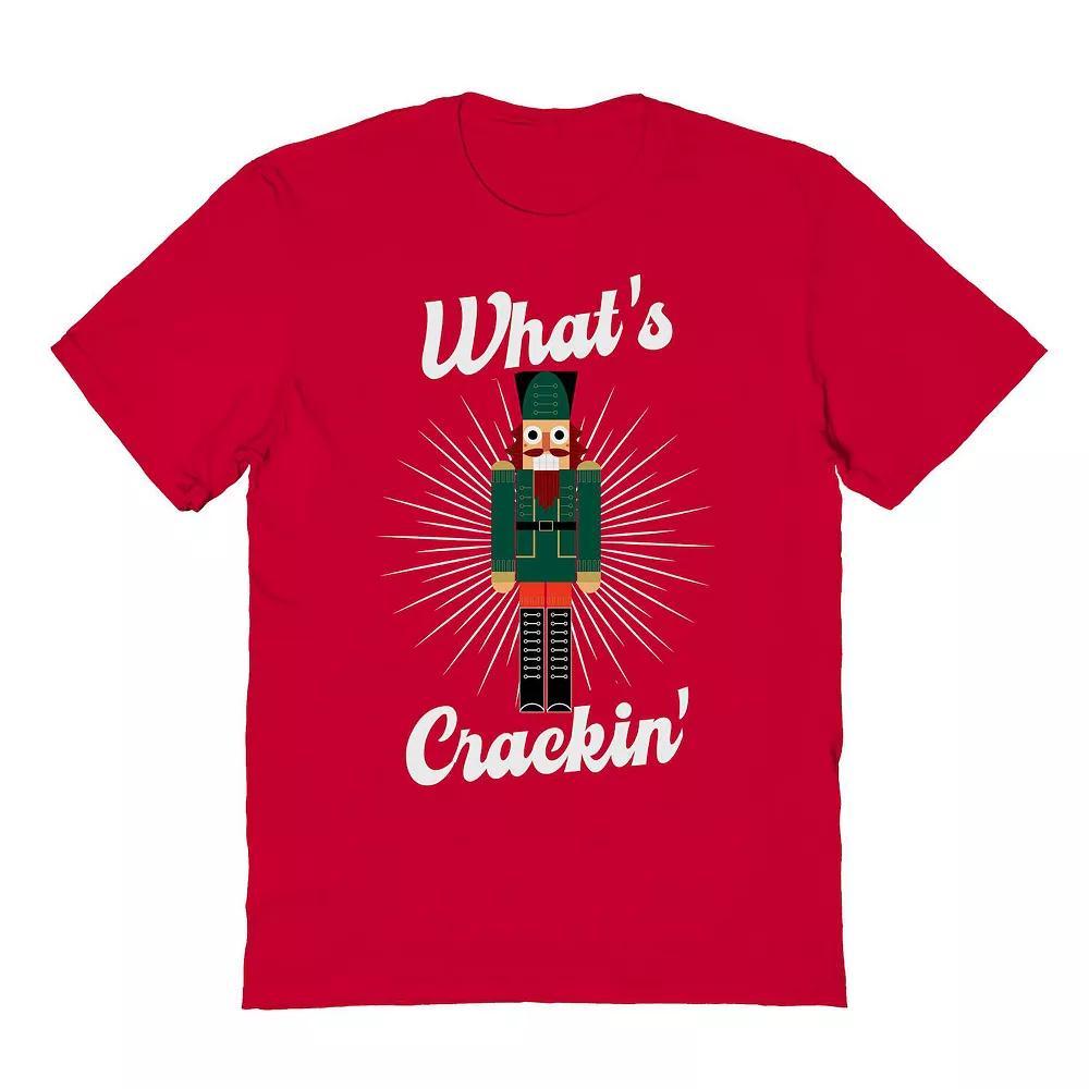 Men's What Cracker Christmas Graphic Tee, Size: XL, Red Product Image