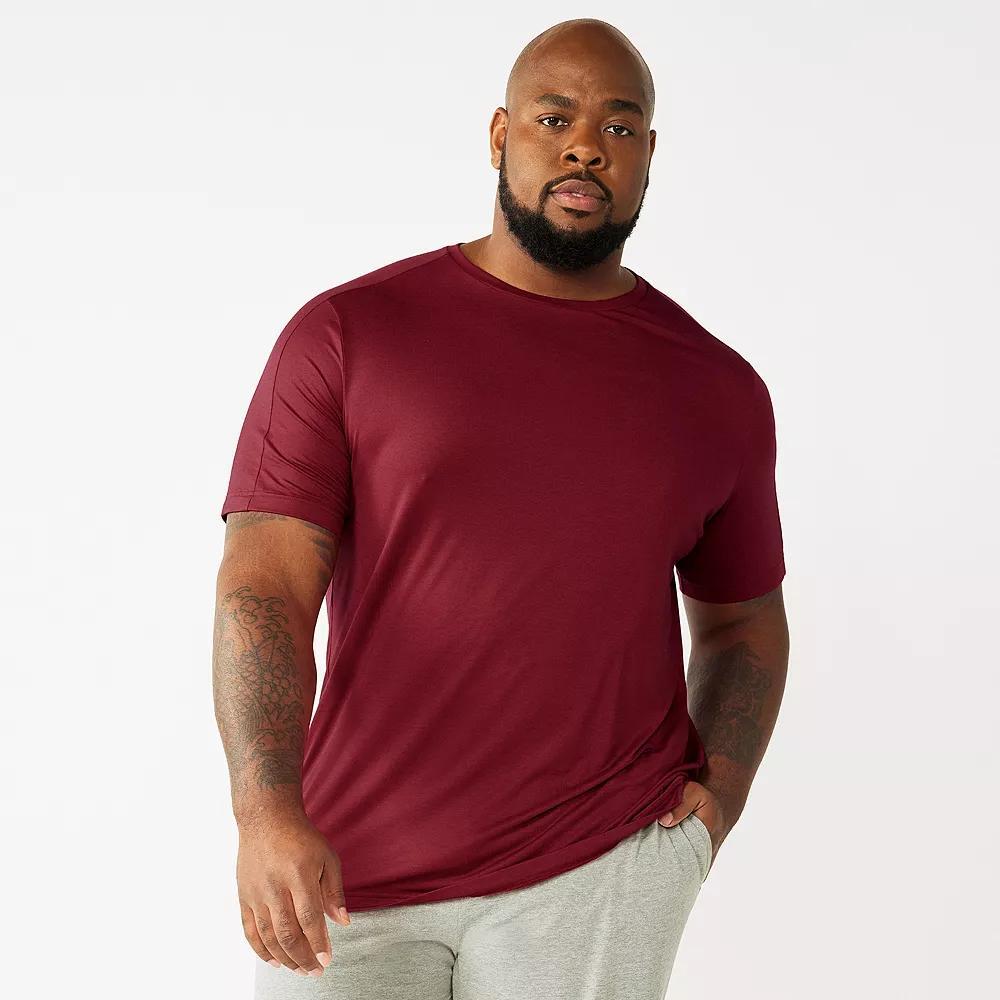 Big & Tall Tek Gear® Essential Gear Tee, Men's, Size: Medium Tall, Pink Magnolia Product Image