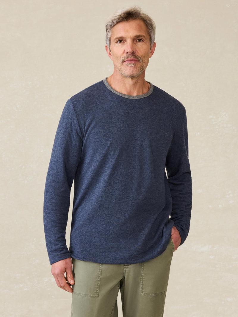 Cloud™ Reversible Crew - Medium Grey Heather Navy Heather Product Image