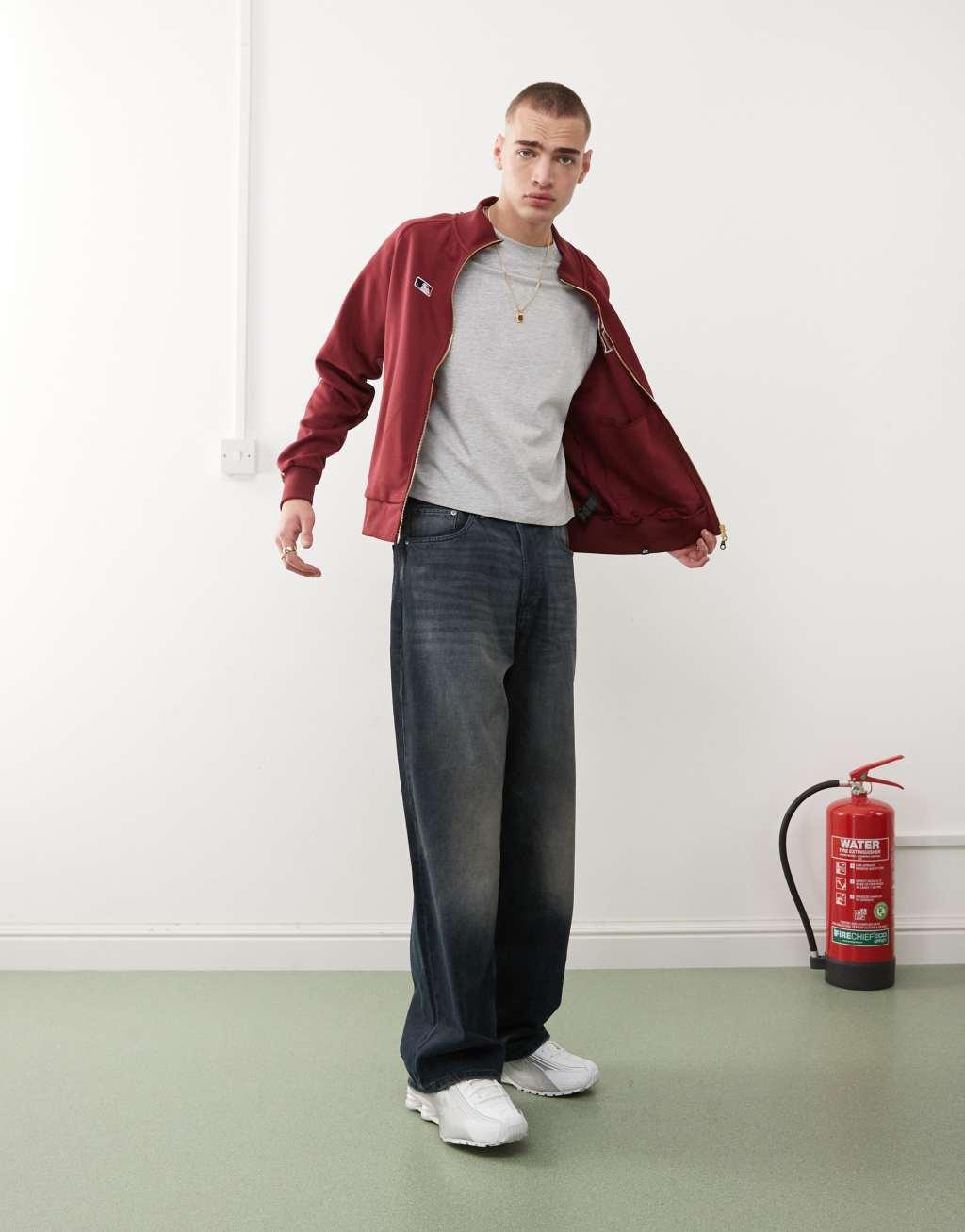 COLLUSION boxy relaxed T-shirt in gray heather Product Image