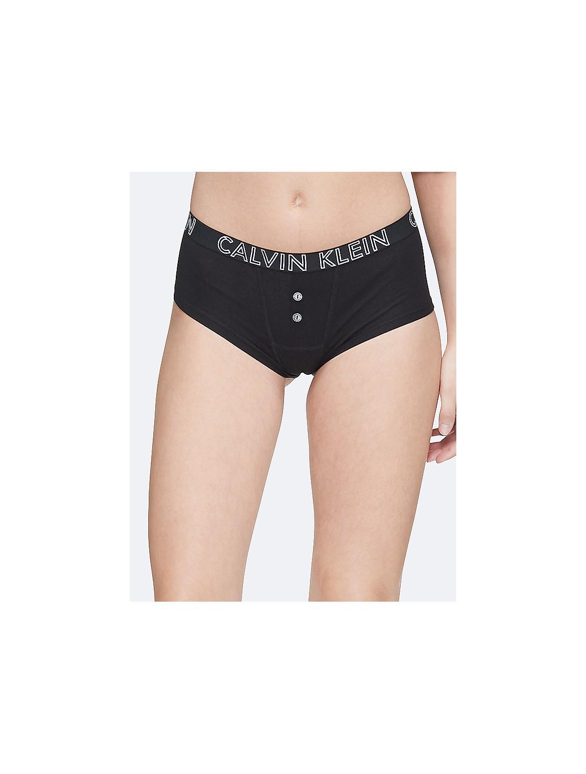 Calvin Klein Women's Ultimate Cotton Boyshort - Black - M Product Image