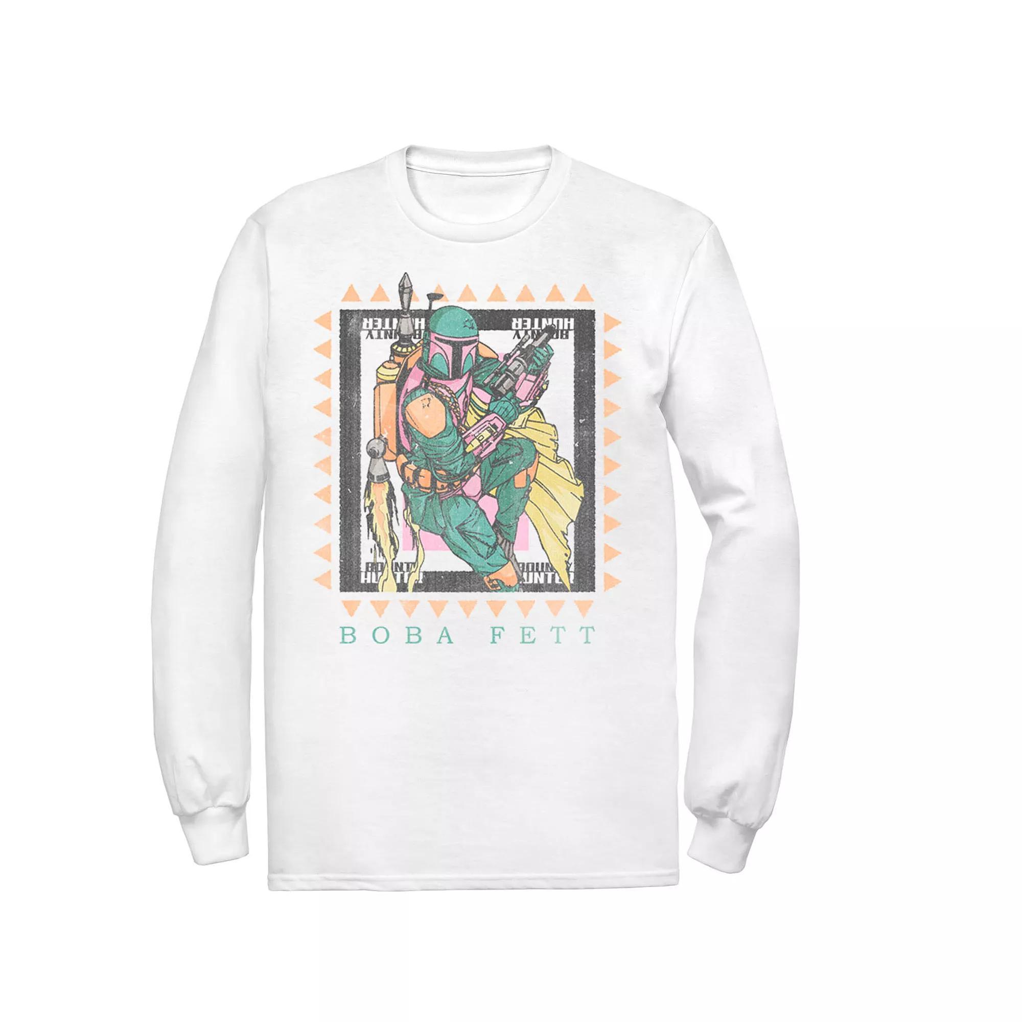 Men's Star Wars Boba Fett Stamp Tee, Size: Medium, White Product Image