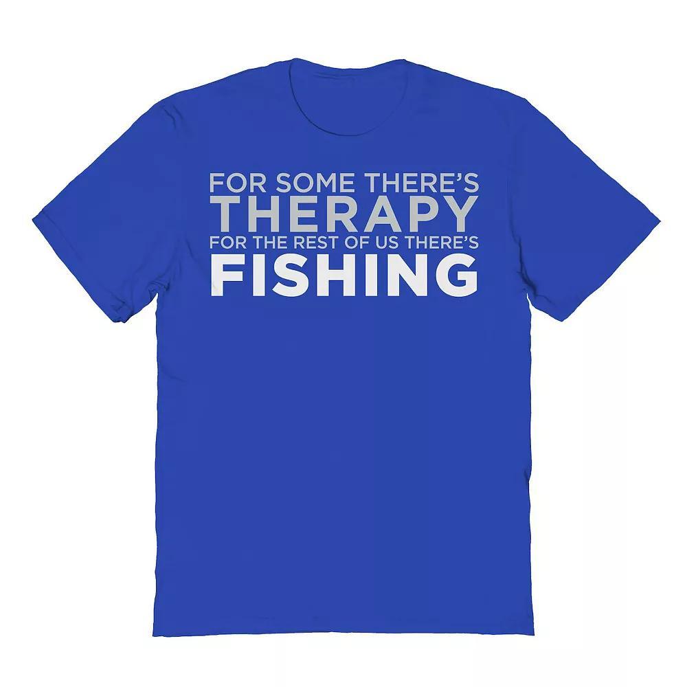 Men's Duke & Sons Fishing Therapy Graphic Tee, Size: XL, Royal Product Image