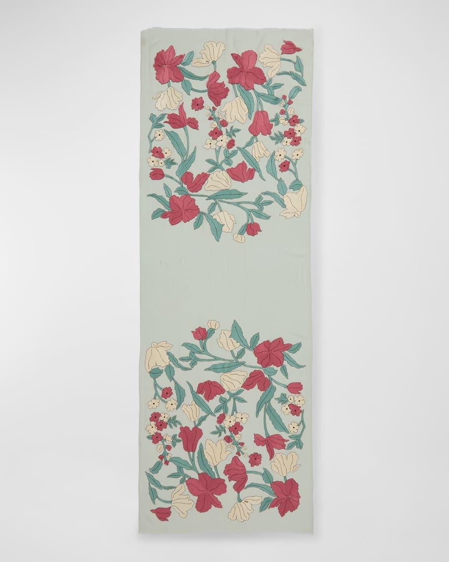 Blooms For You Merino Wool Scarf Product Image