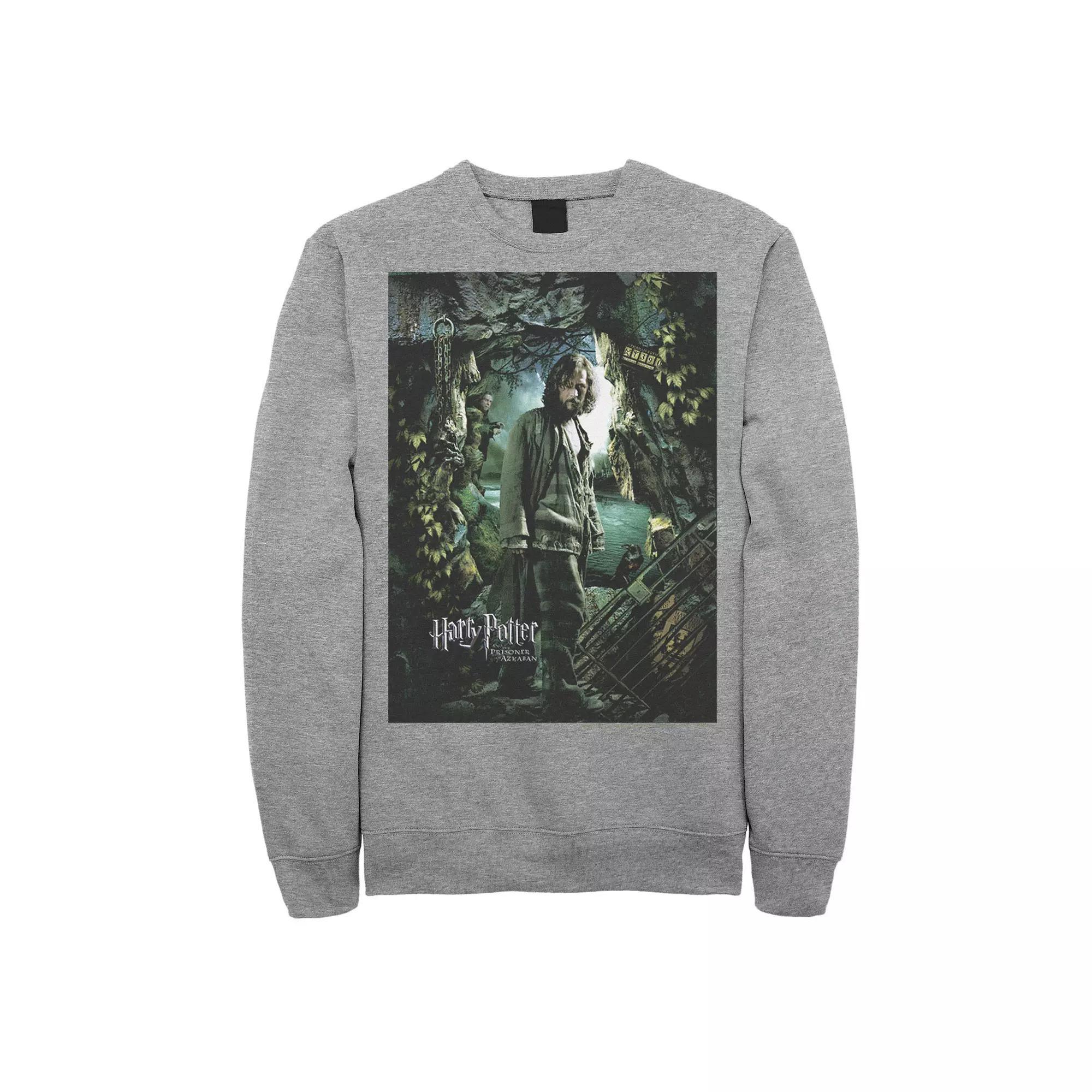 Men's Harry Potter Prisoner Of Azkaban Sirius Black Portrait Fleece Graphic Pullover, Size: 3XL, Athletic Grey Product Image