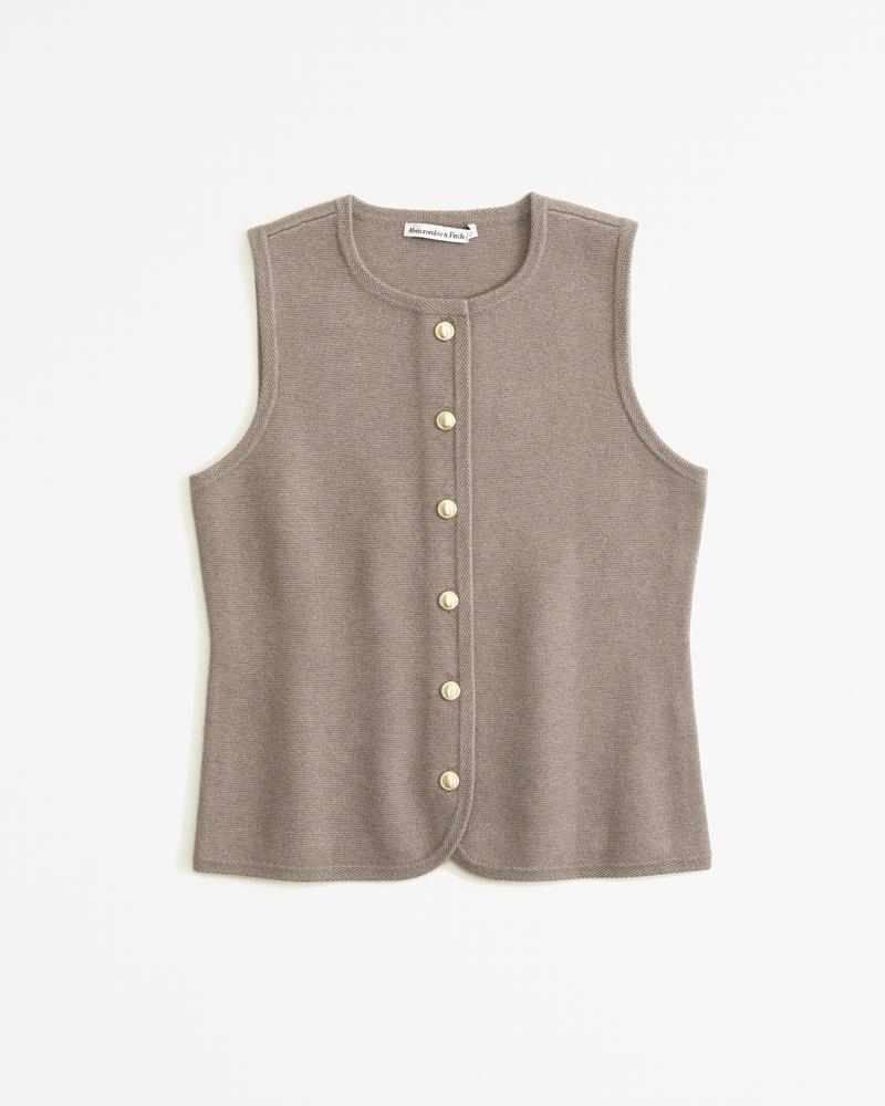 The A&F Mara Crew Sweater Vest Product Image