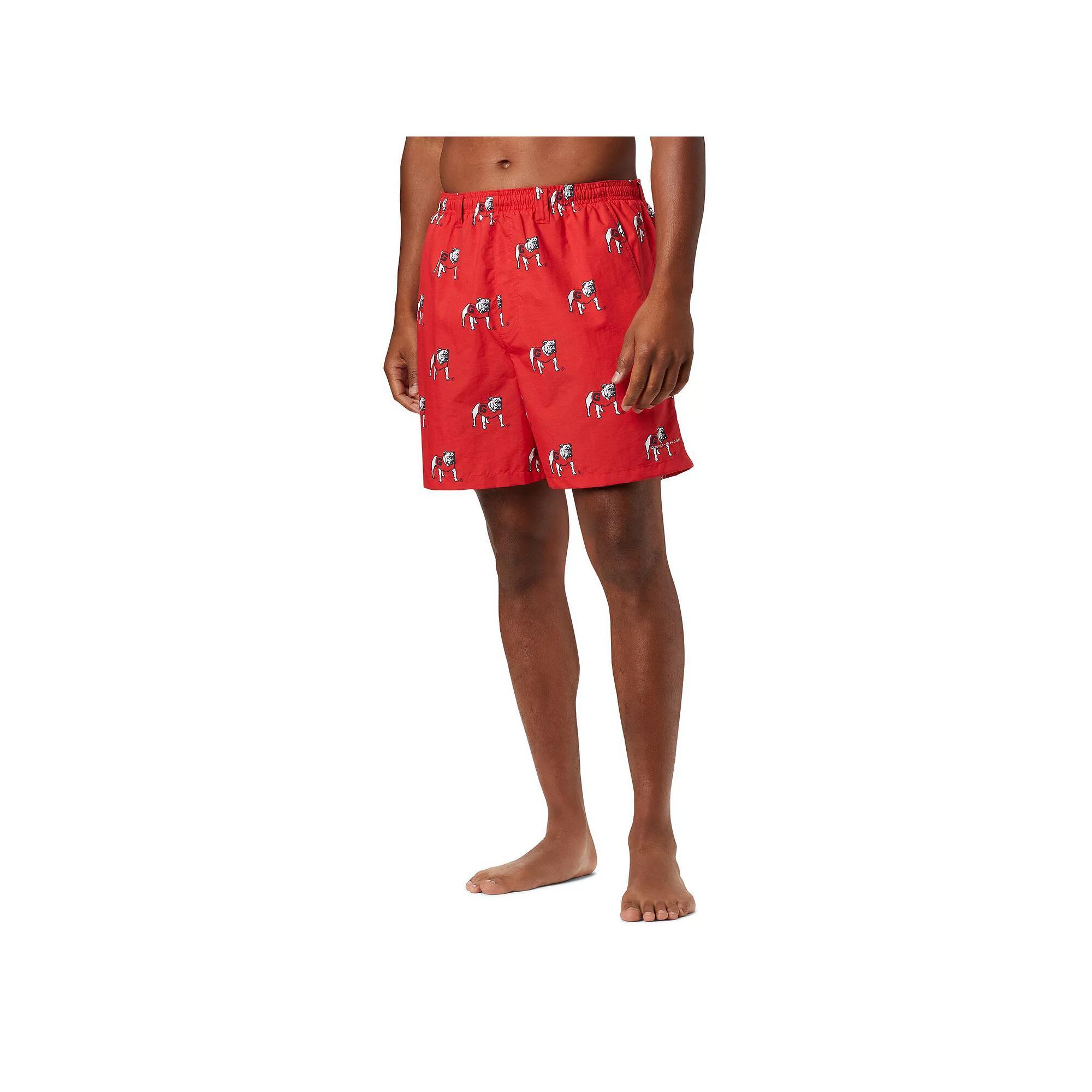 Men's Columbia Red Georgia Bulldogs Backcast III Printed Short, Size: Small Product Image