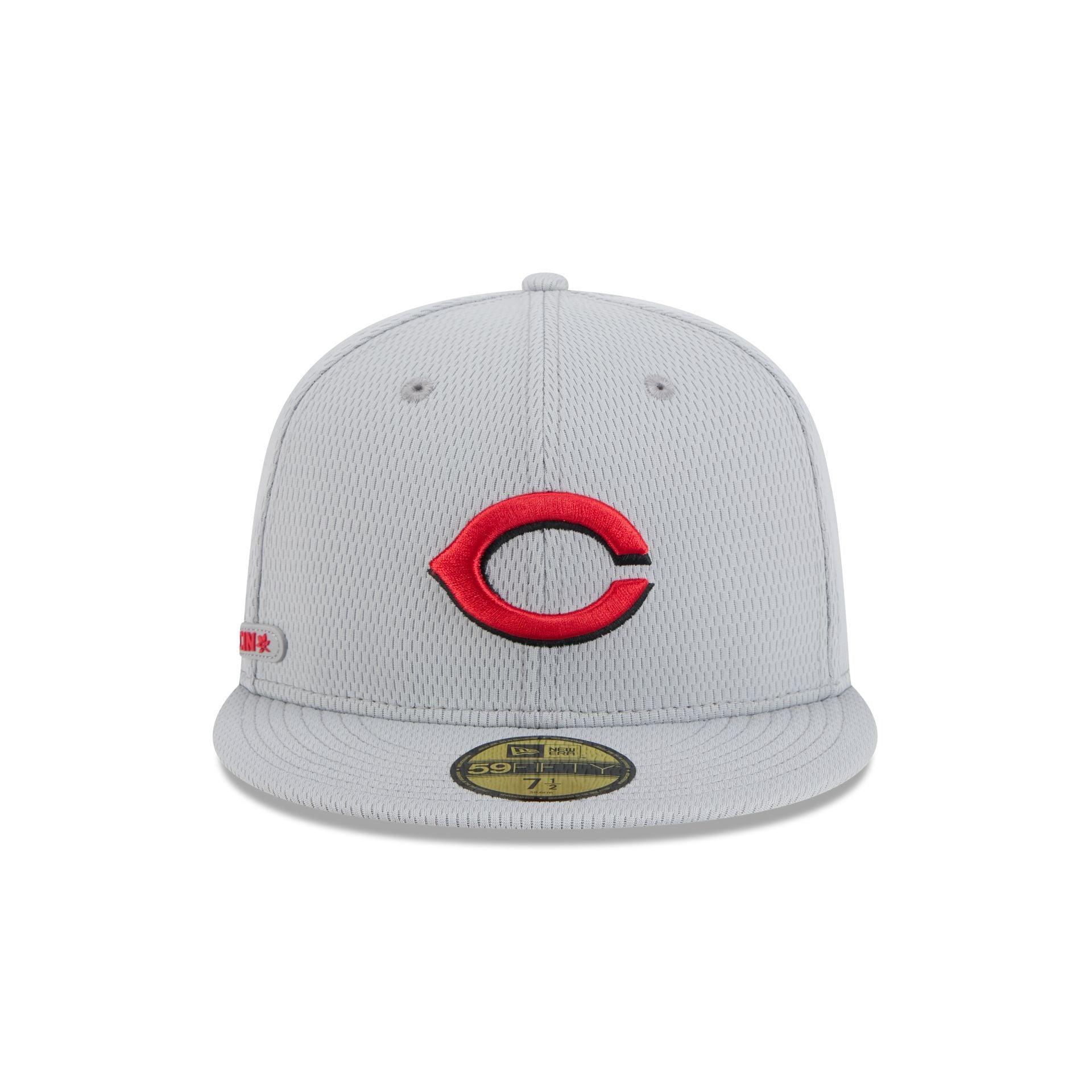 Cincinnati Reds 2025 Clubhouse Gray 59FIFTY Fitted Hat Male Product Image