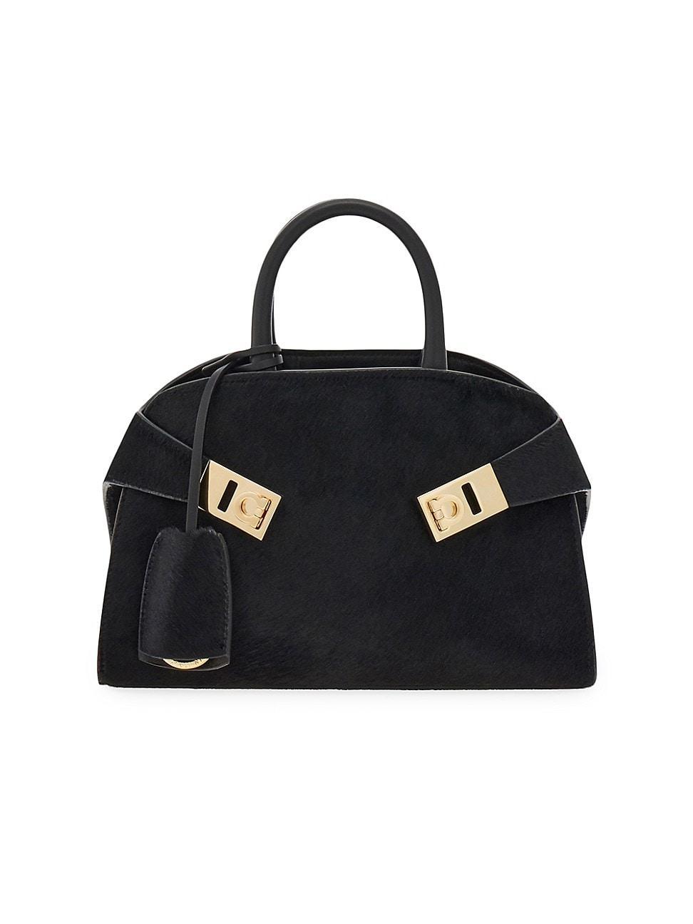 Womens Hug Mini Leather Top-Handle Bag Product Image