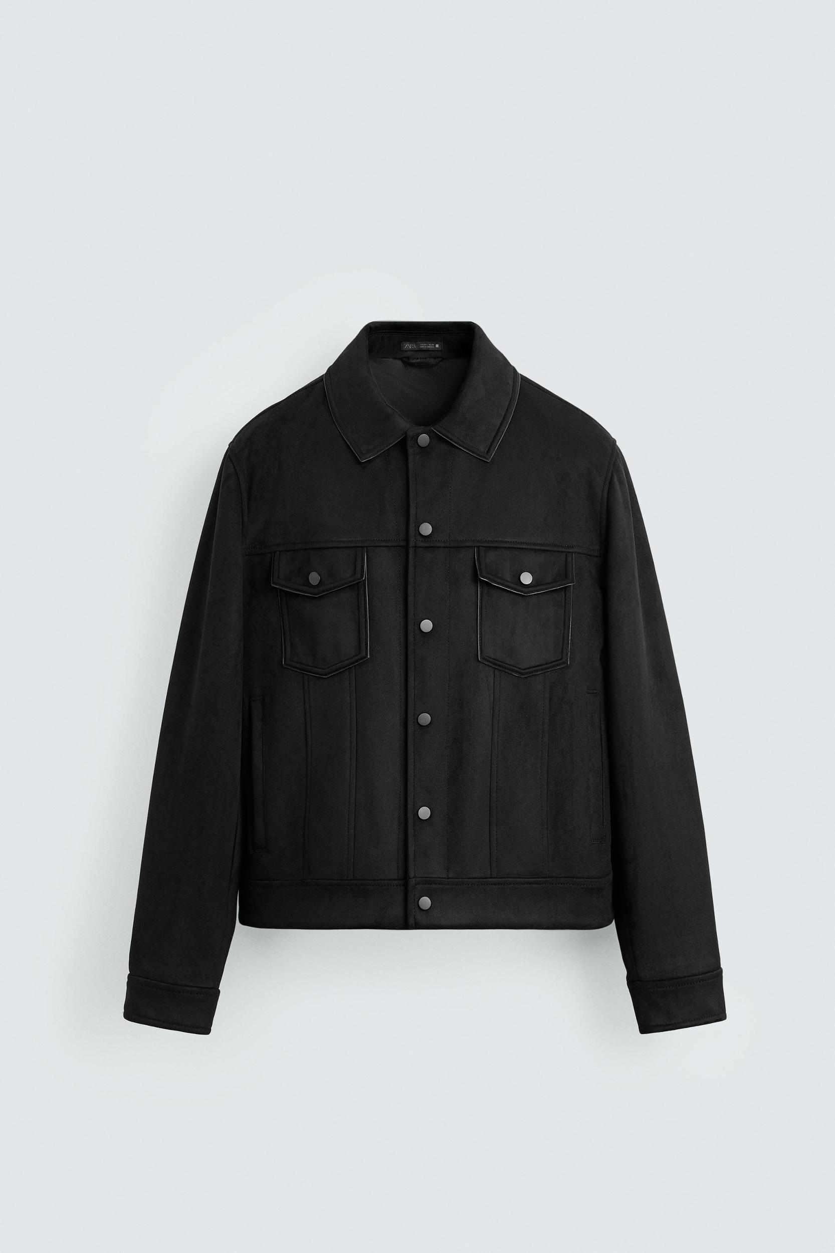 FAUX SUEDE REGULAR FIT JACKET Product Image